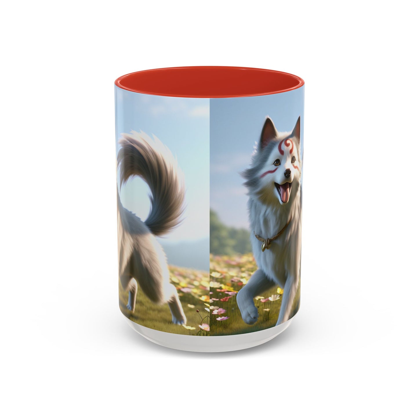 Cadabomb Okami Accent Coffee Mug - Perfect Gift for Dog Lovers