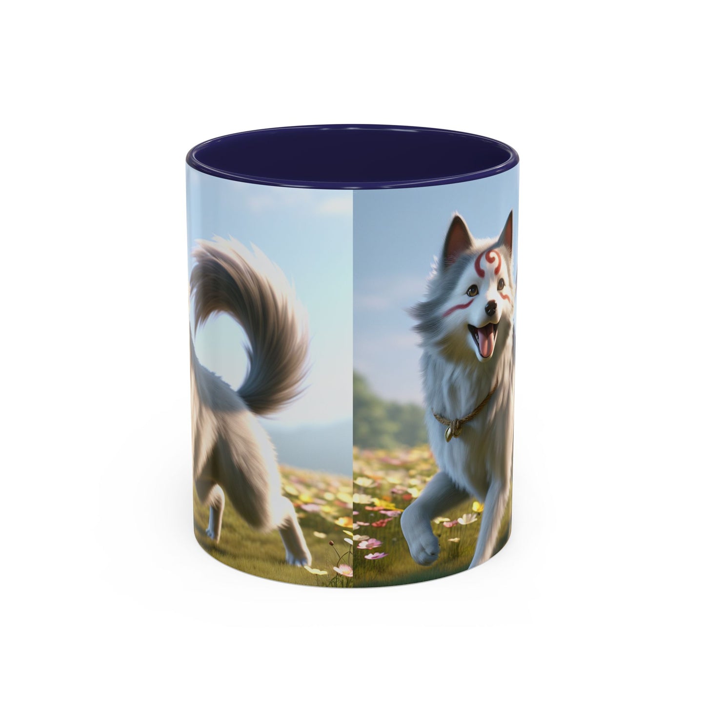 Cadabomb Okami Accent Coffee Mug - Perfect Gift for Dog Lovers