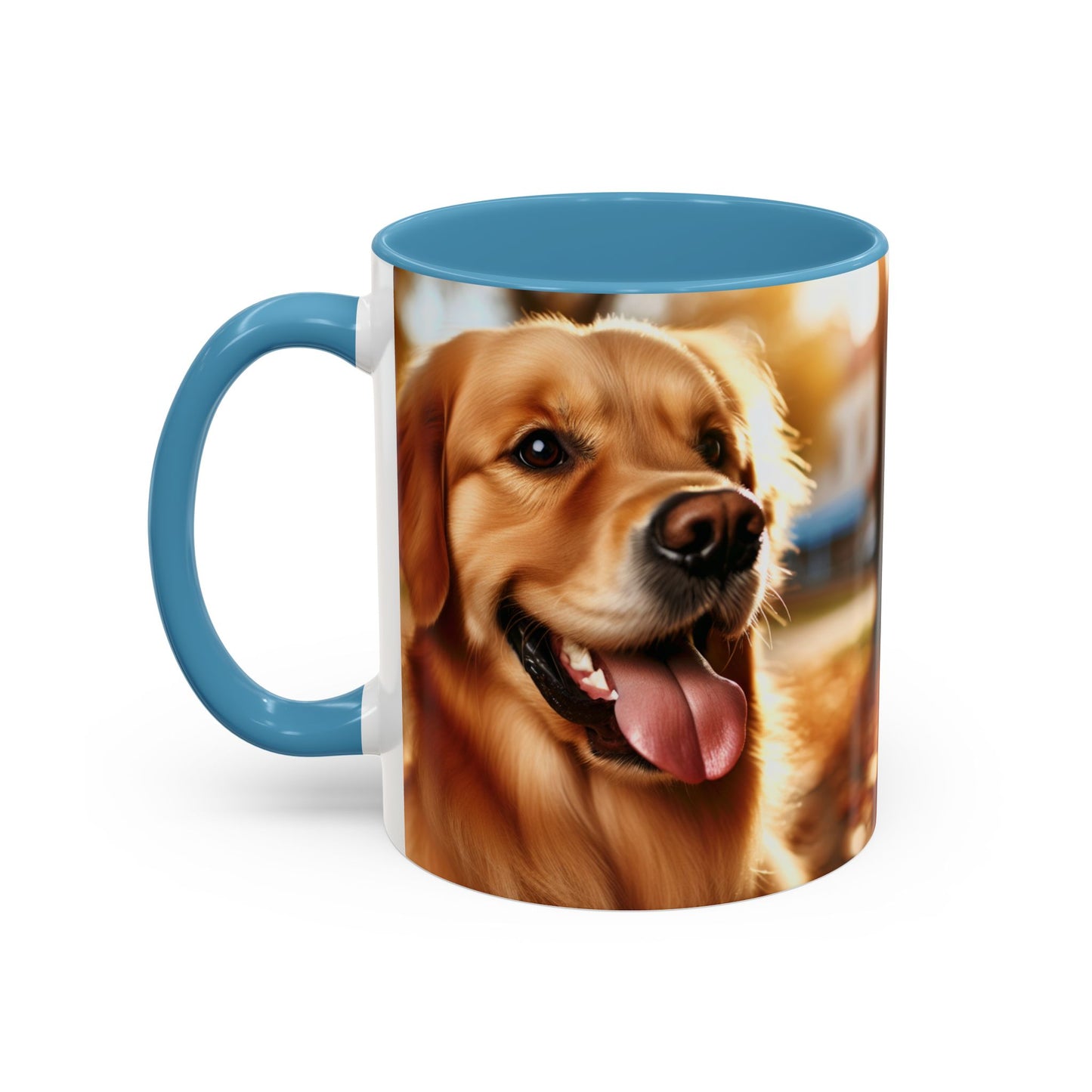 Golden Retriever Accent Coffee Mug - Perfect Gift for Dog Lovers