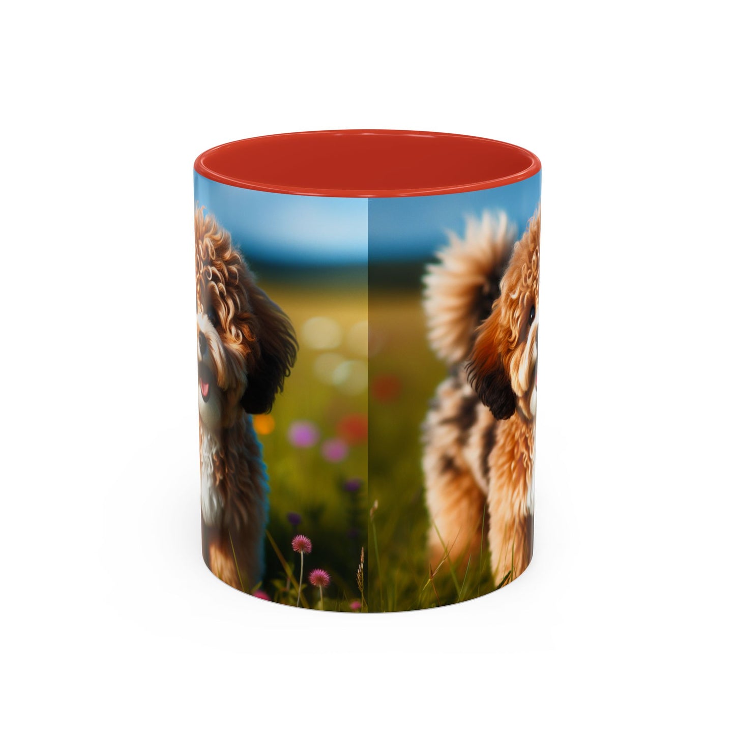 Russkaya Tsvetnaya Bolonka Accent Coffee Mug - Perfect Gift for Dog Lovers