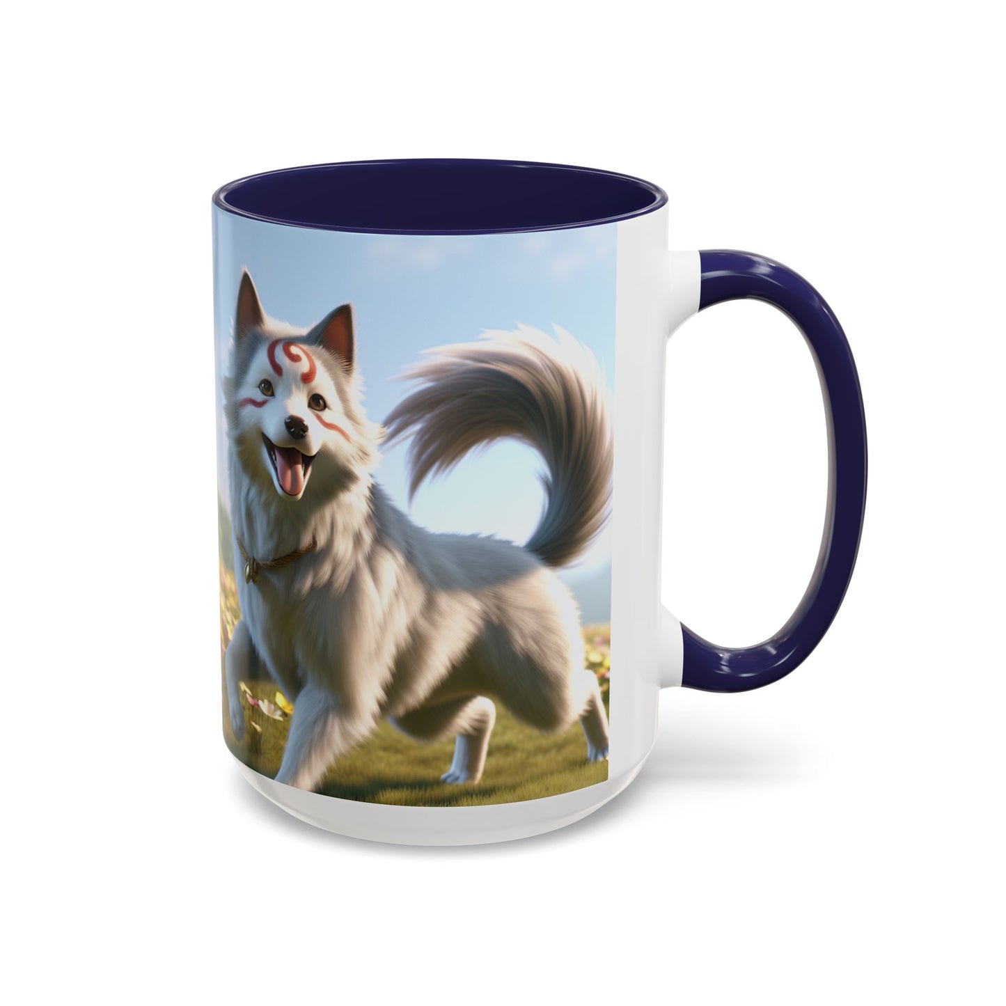 Cadabomb Okami Accent Coffee Mug - Perfect Gift for Dog Lovers
