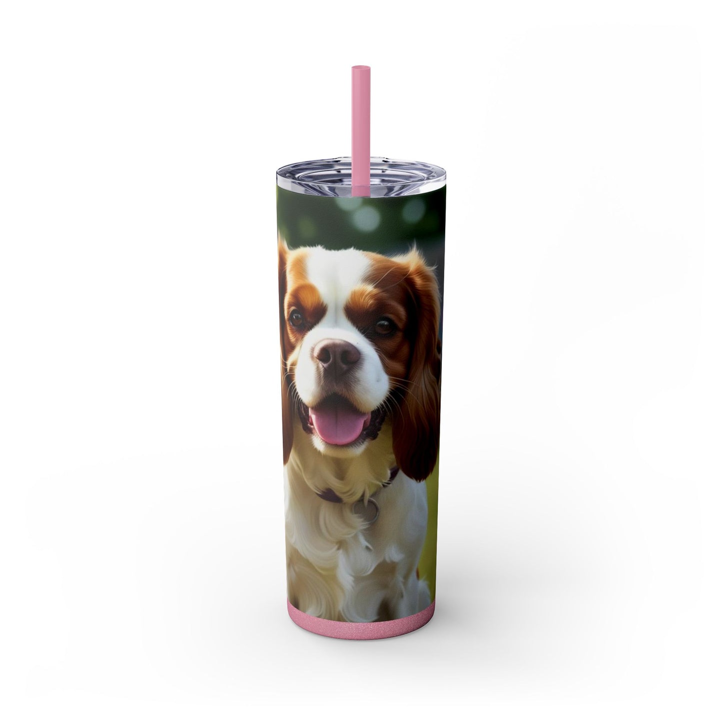 King Charles Spaniel Tumbler with Straw, 20oz