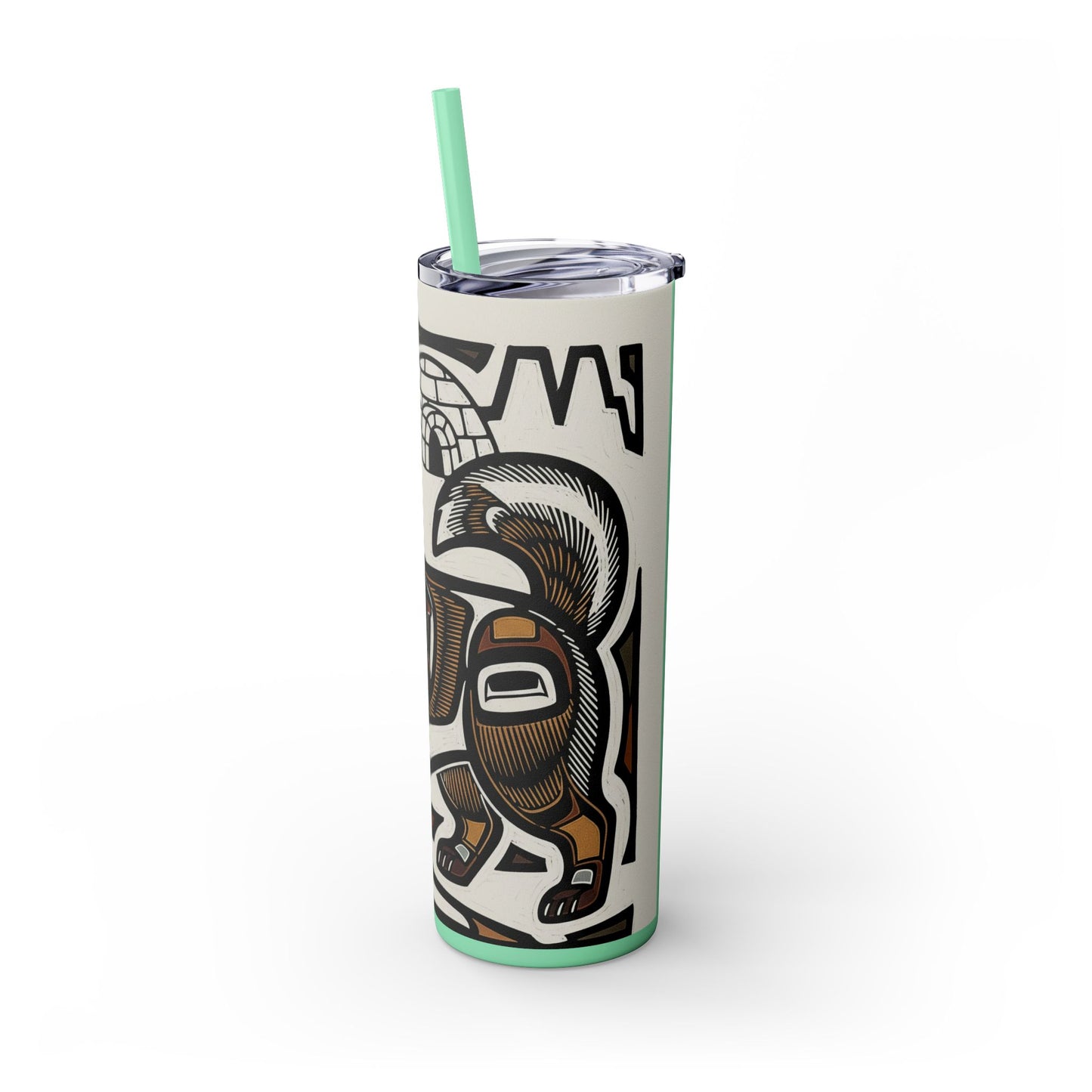 Canadian Eskimo Dog Tumbler with Straw, 20oz