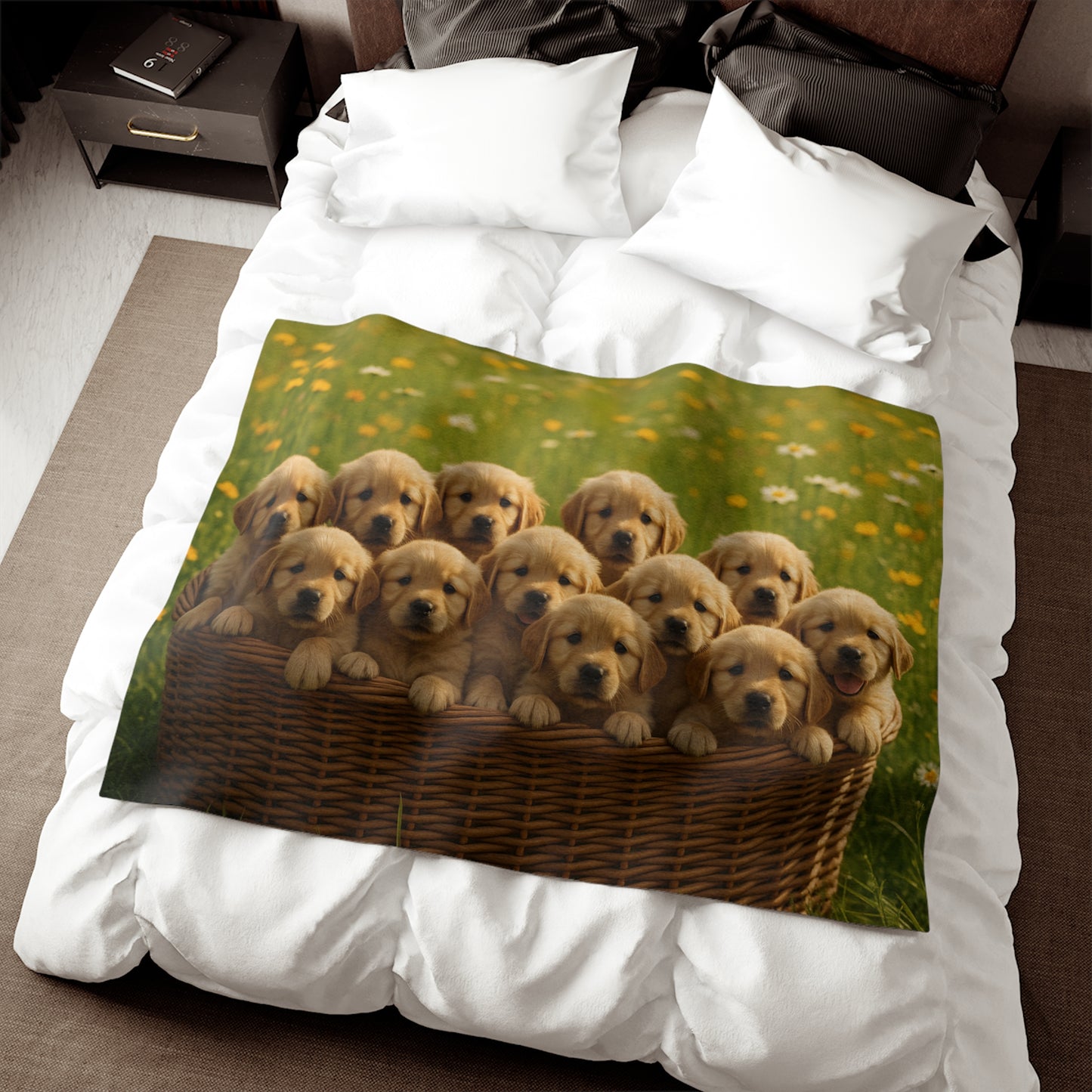 Golden Retriever puppies Sweatshirt Blanket