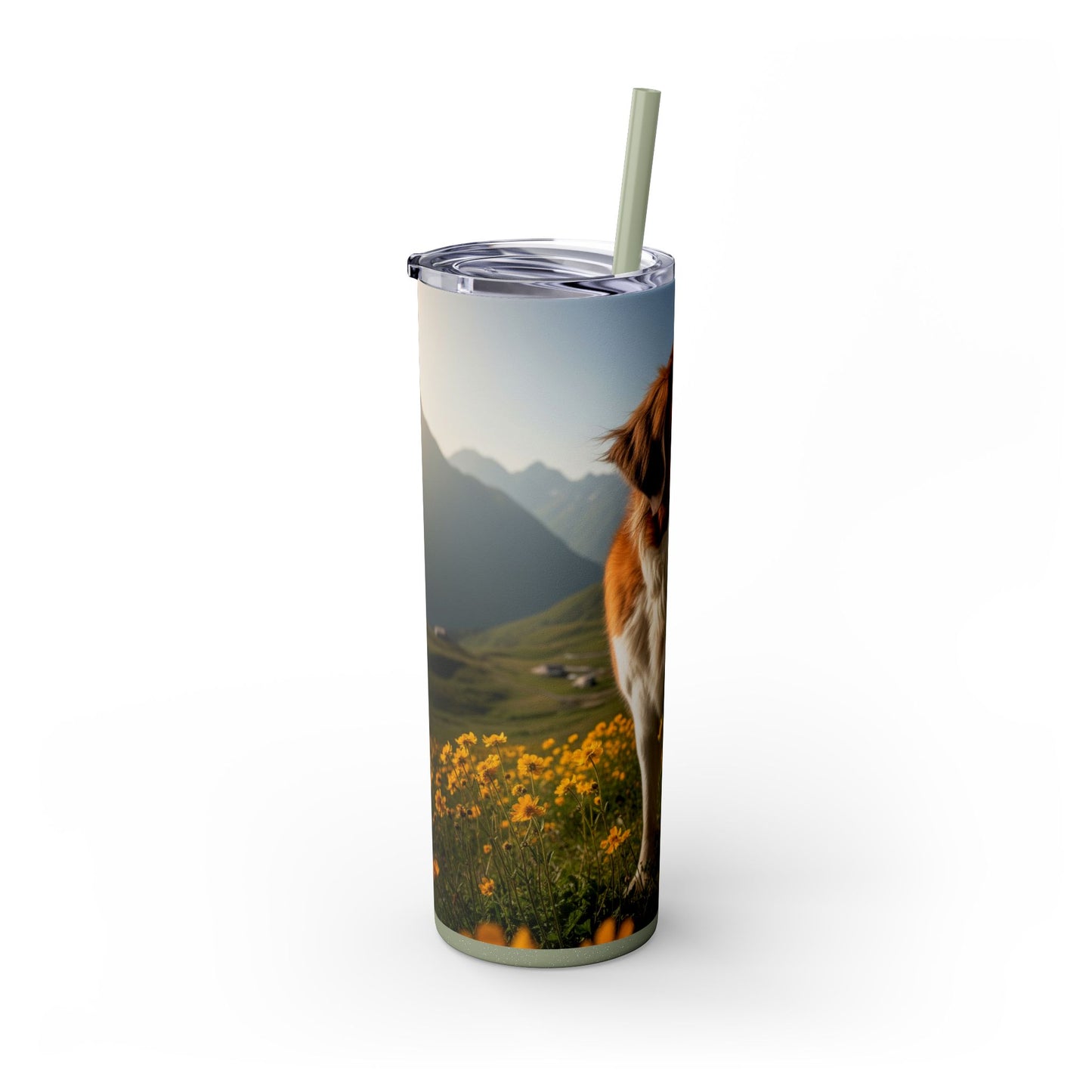 Saint Bernard Tumbler with Straw, 20oz