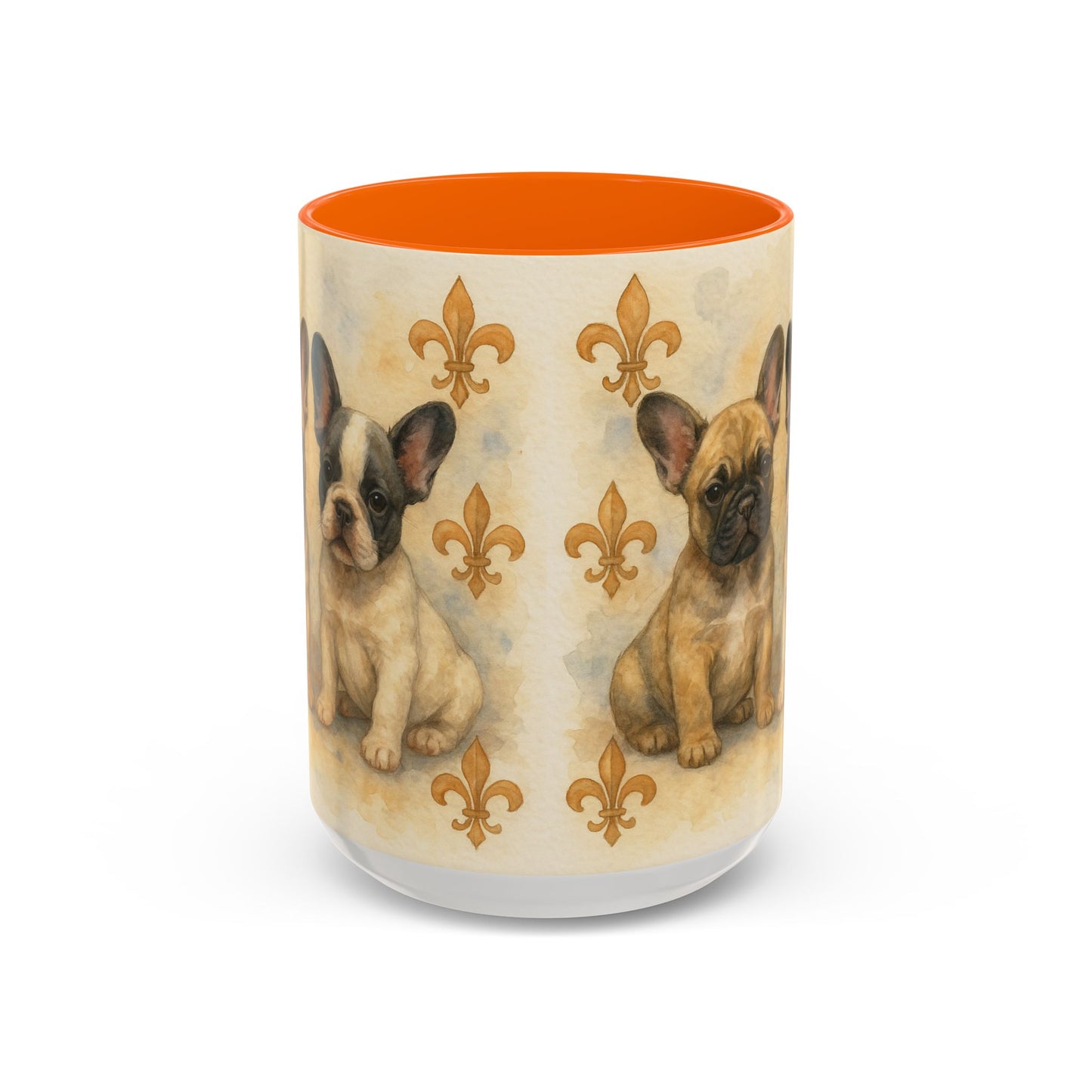 French Bulldog puppies Accent Coffee Mug - Perfect Gift for Dog Lovers