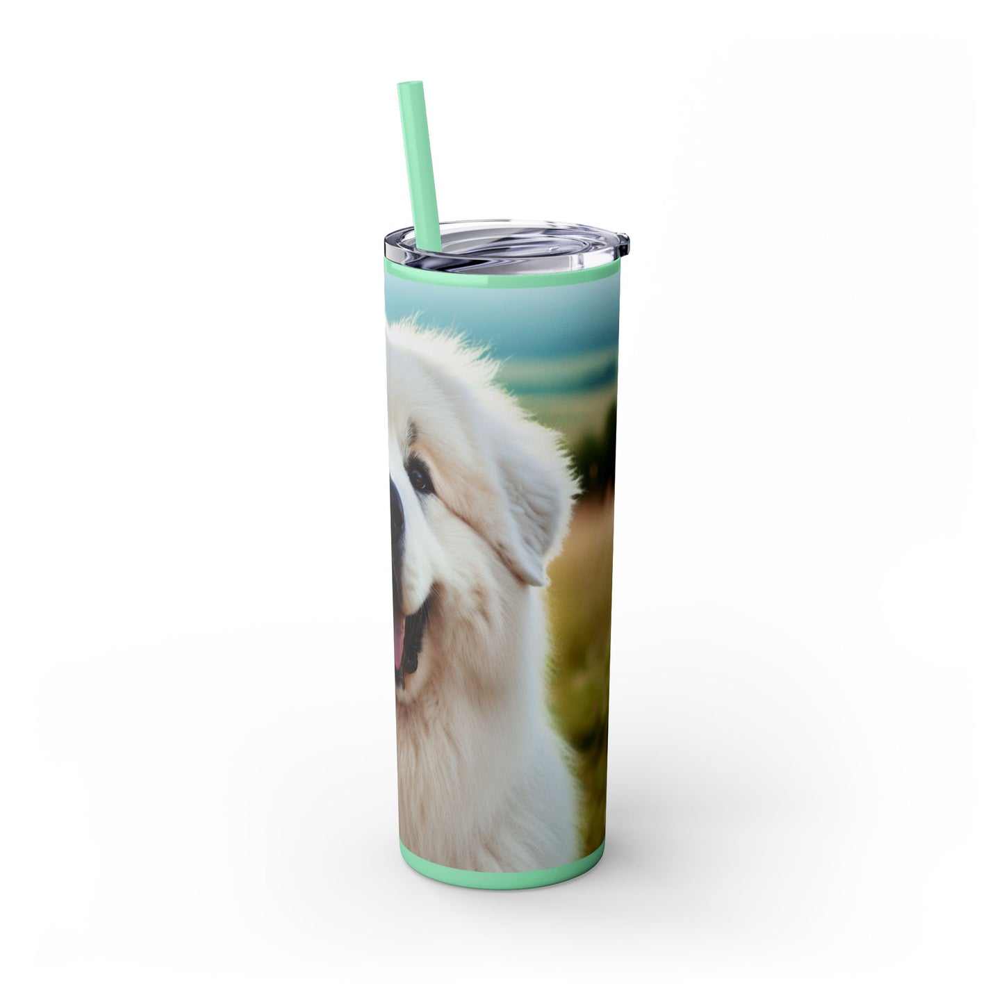 Great Pyrenees Tumbler with Straw, 20oz