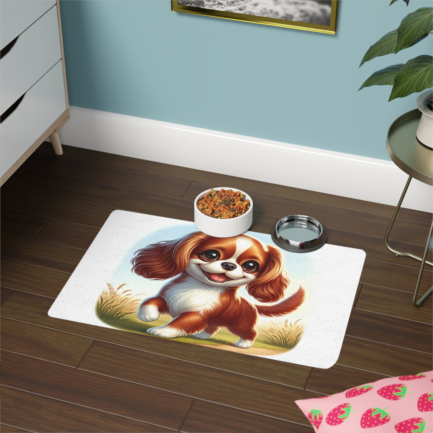 Pet Food Mat (12x18) - English Toy Spaniel