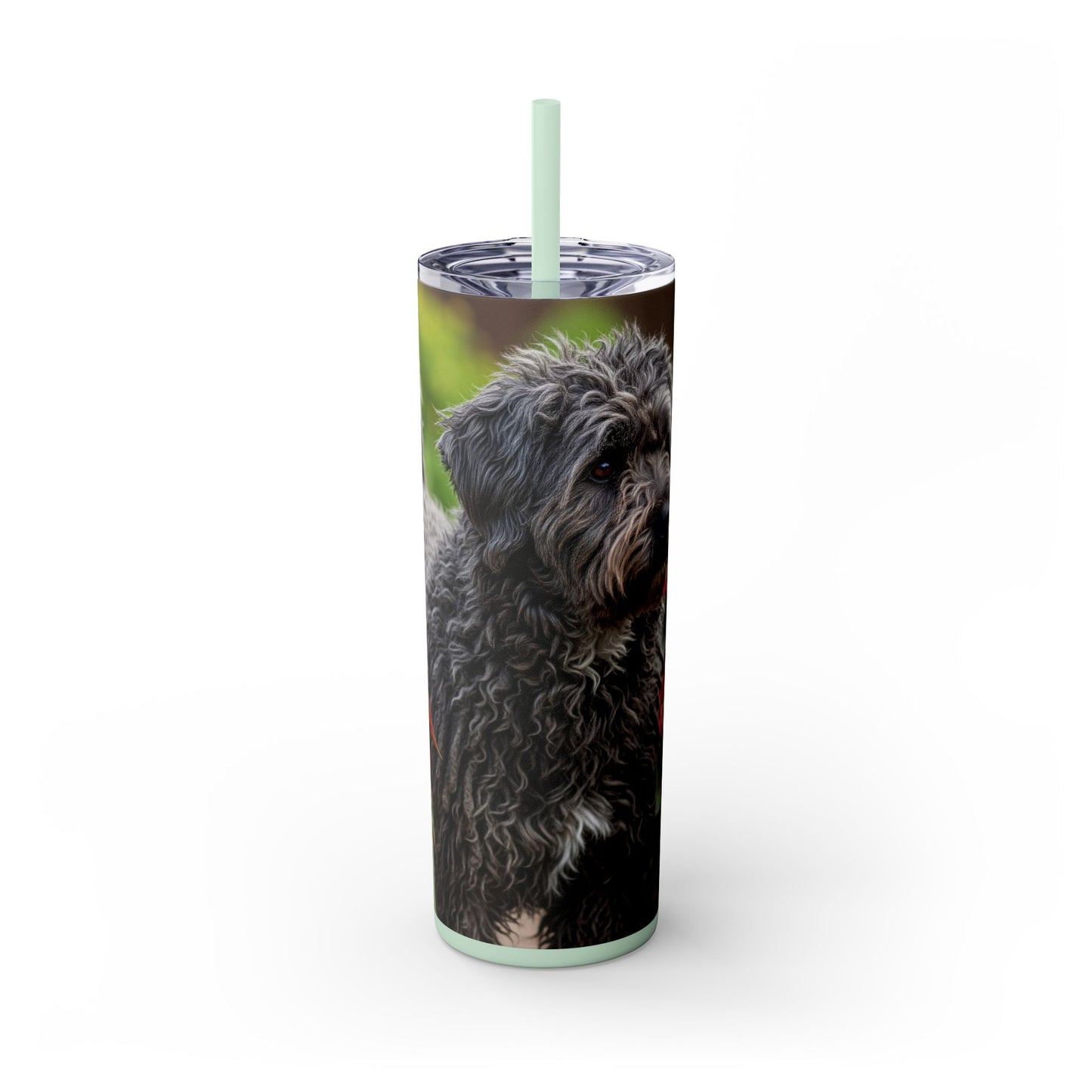 Puli Skinny Tumbler with Straw, 20oz