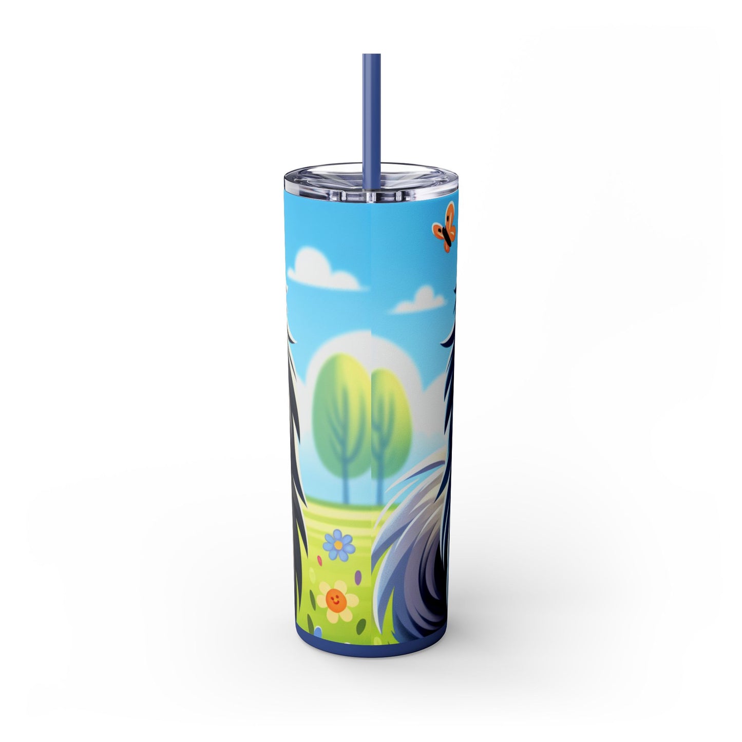 Keeshond Tumbler with Straw, 20oz