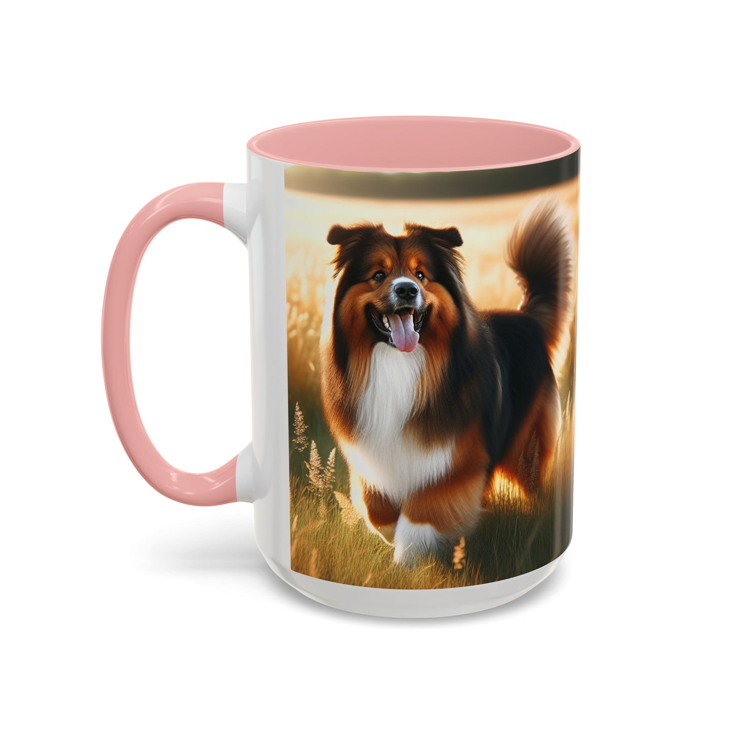 Bohemian Shepherd Accent Coffee Mug - Perfect Gift for Dog Lovers