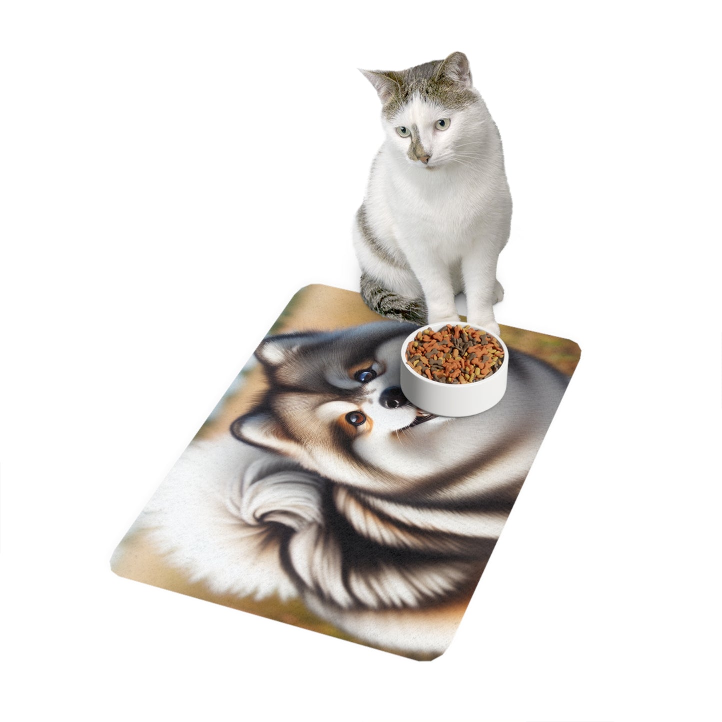 Pet Food Mat (12x18) - Pomsky