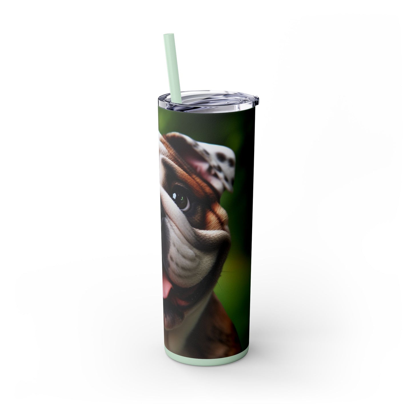 British Bulldog Tumbler with Straw, 20oz