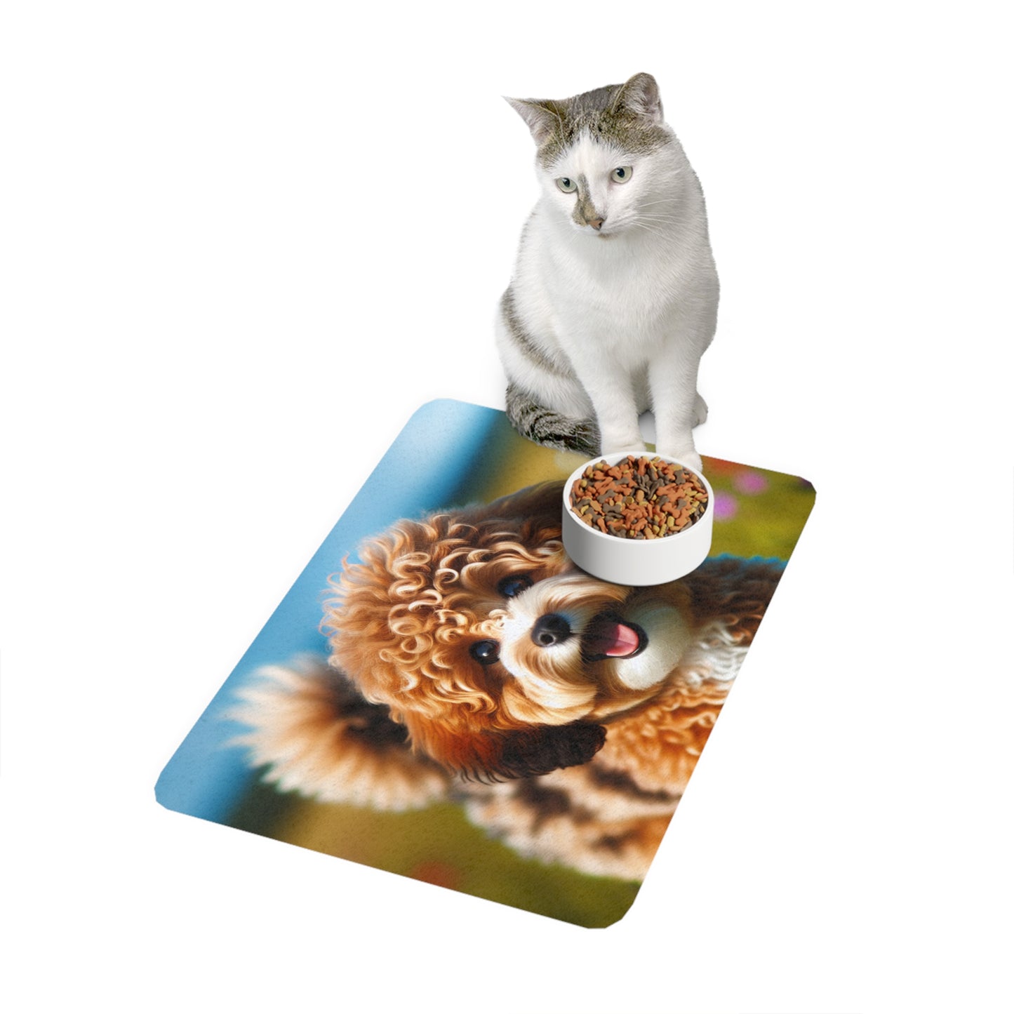 Pet Food Mat (12x18) - Russkaya Tsvetnaya Bolonka