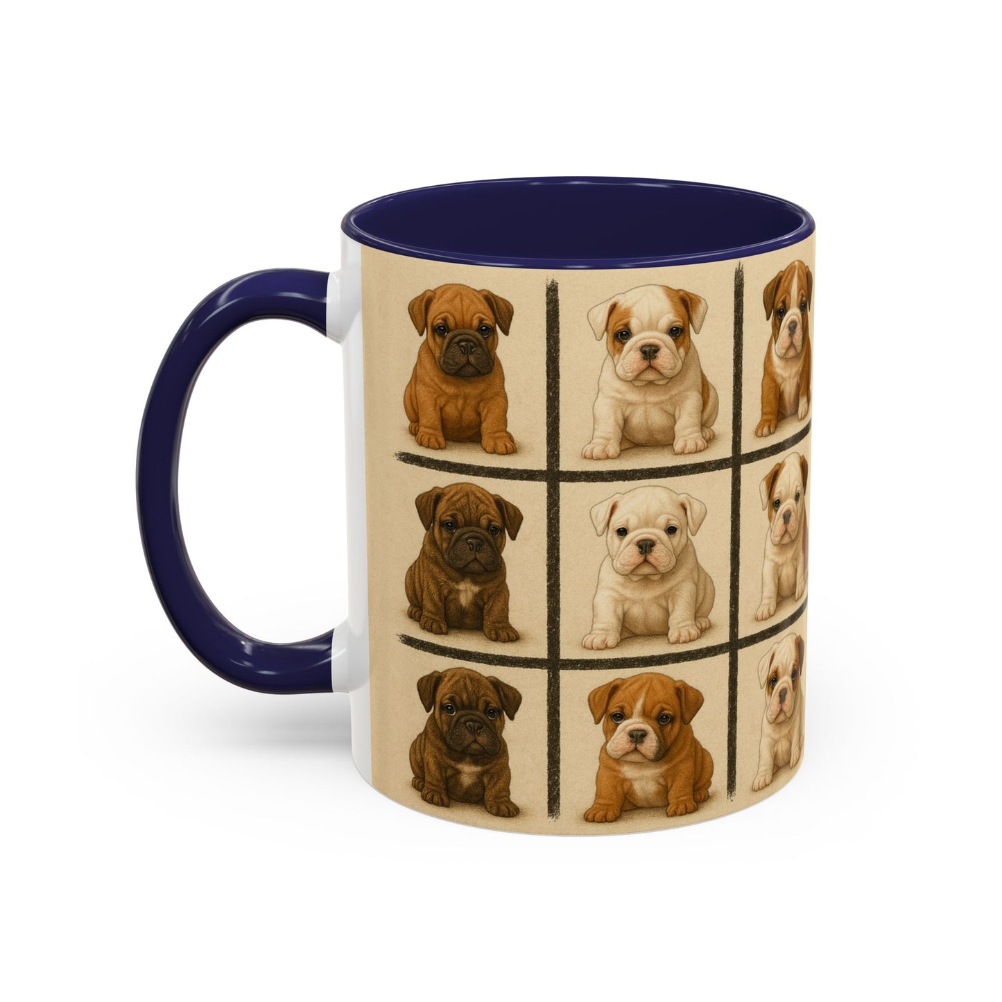 Bulldog puppies Accent Coffee Mug - Perfect Gift for Dog Lovers
