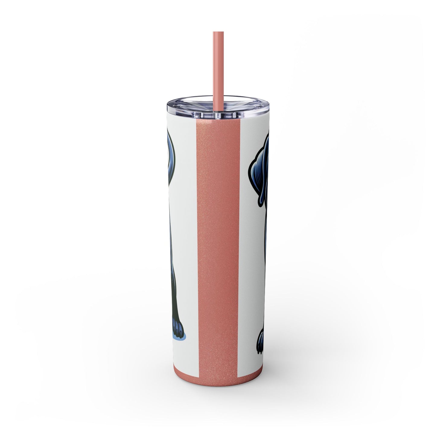 Neapolitan Mastiff Tumbler with Straw, 20oz