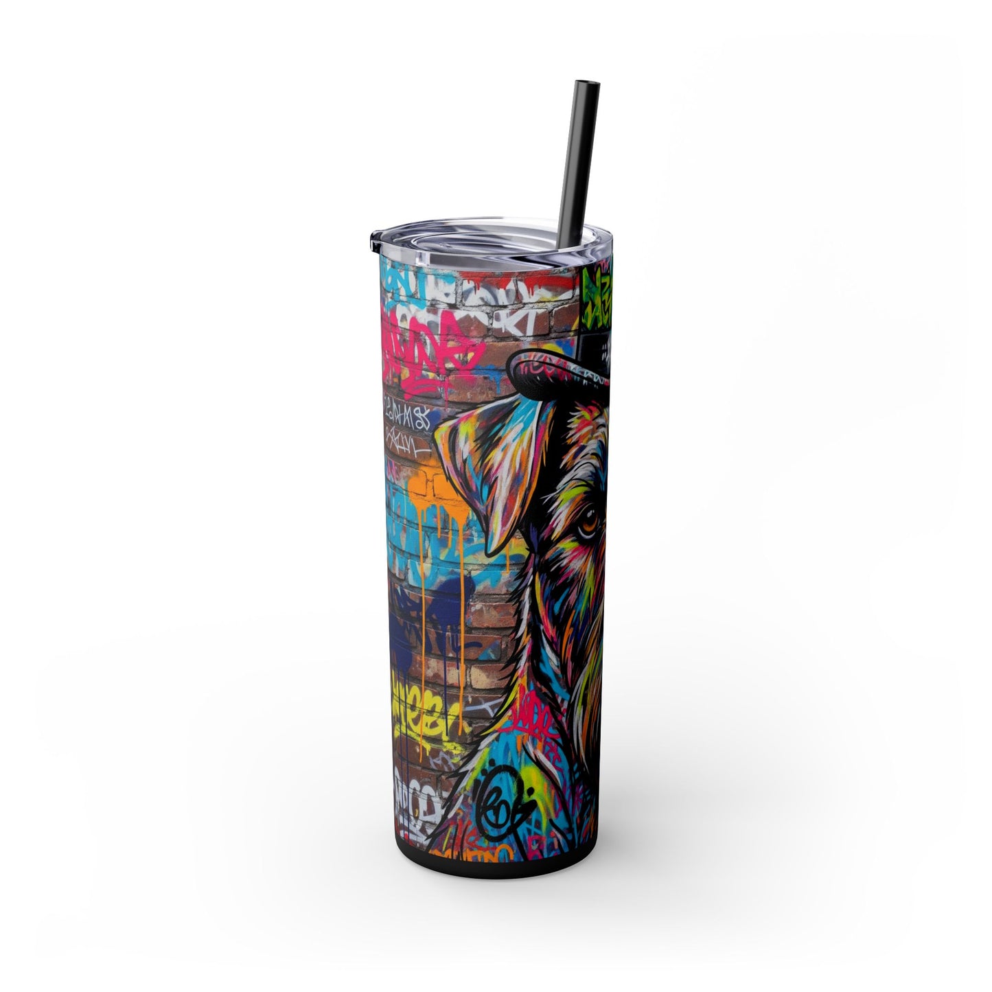 Teddy Roosevelt Terrier Tumbler with Straw, 20oz