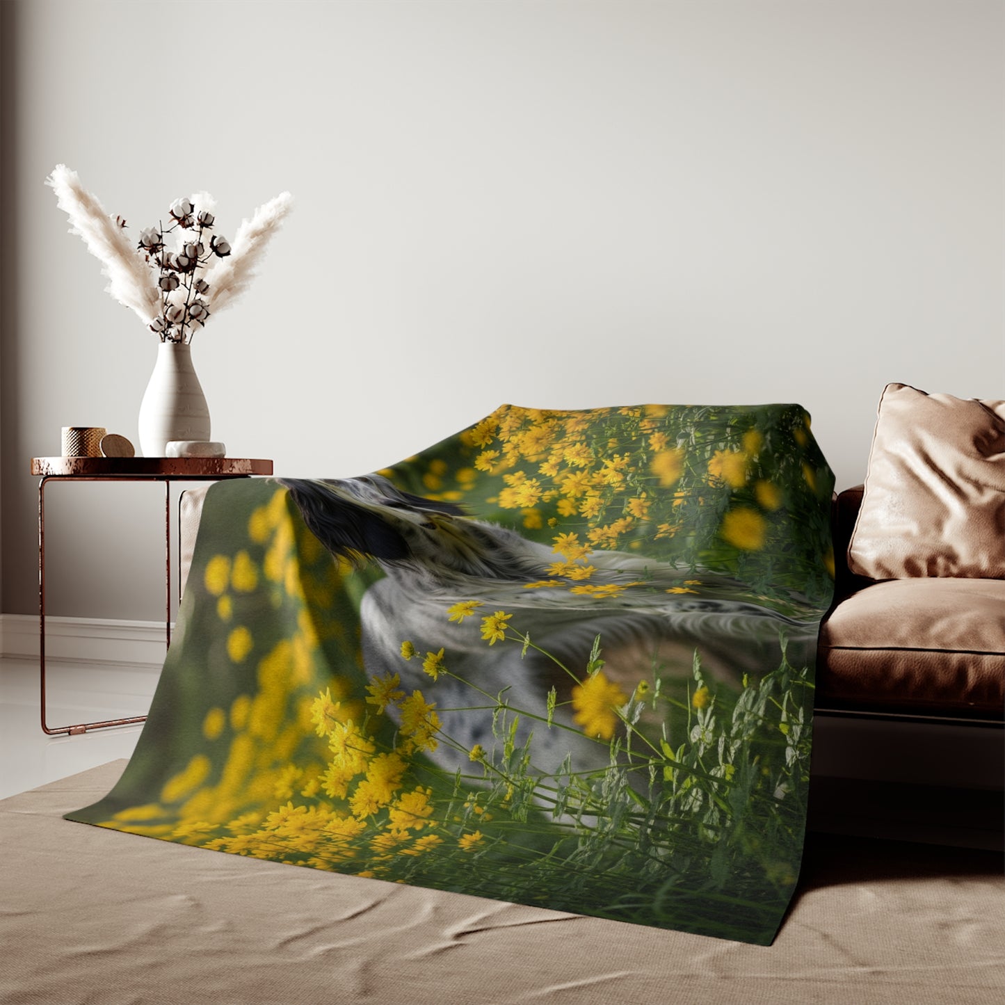 English Setter Sweatshirt Blanket