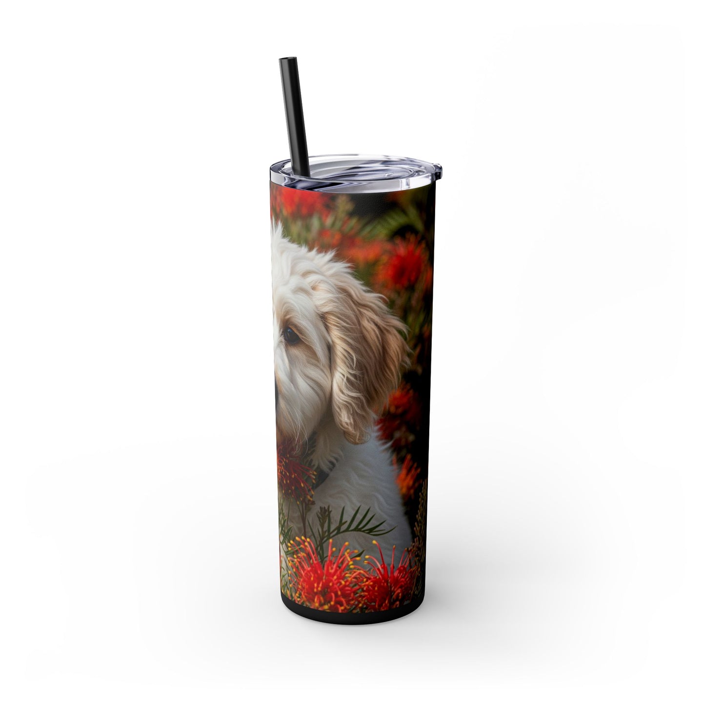 Labradoodle Tumbler with Straw, 20oz