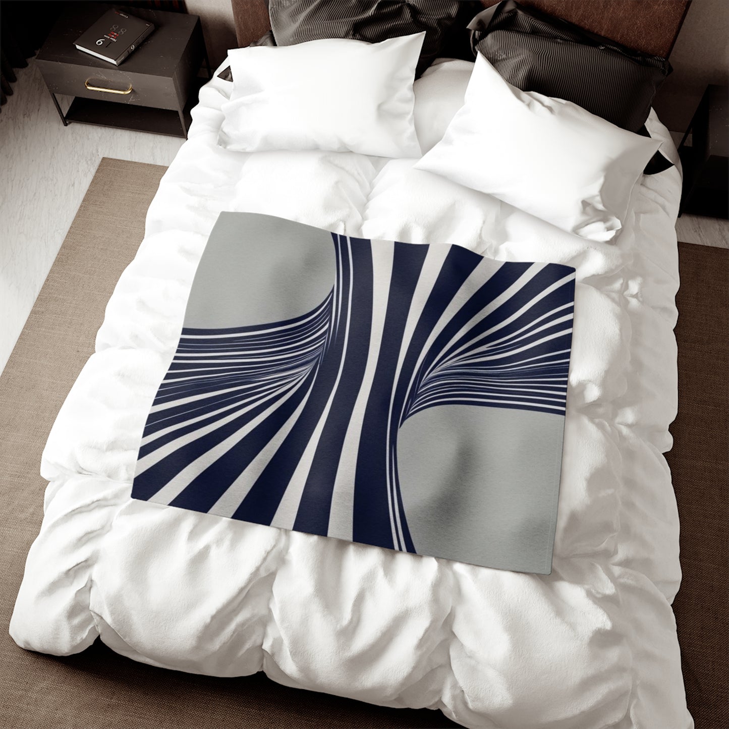 Optical Illusion Sweatshirt Blanket