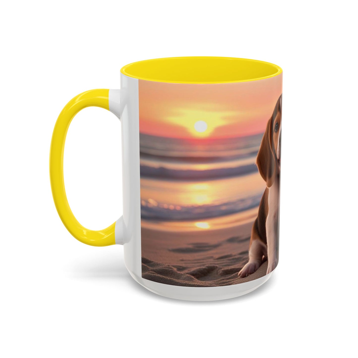 Beagle Love Accent Coffee Mug - Perfect Gift for Dog Lovers