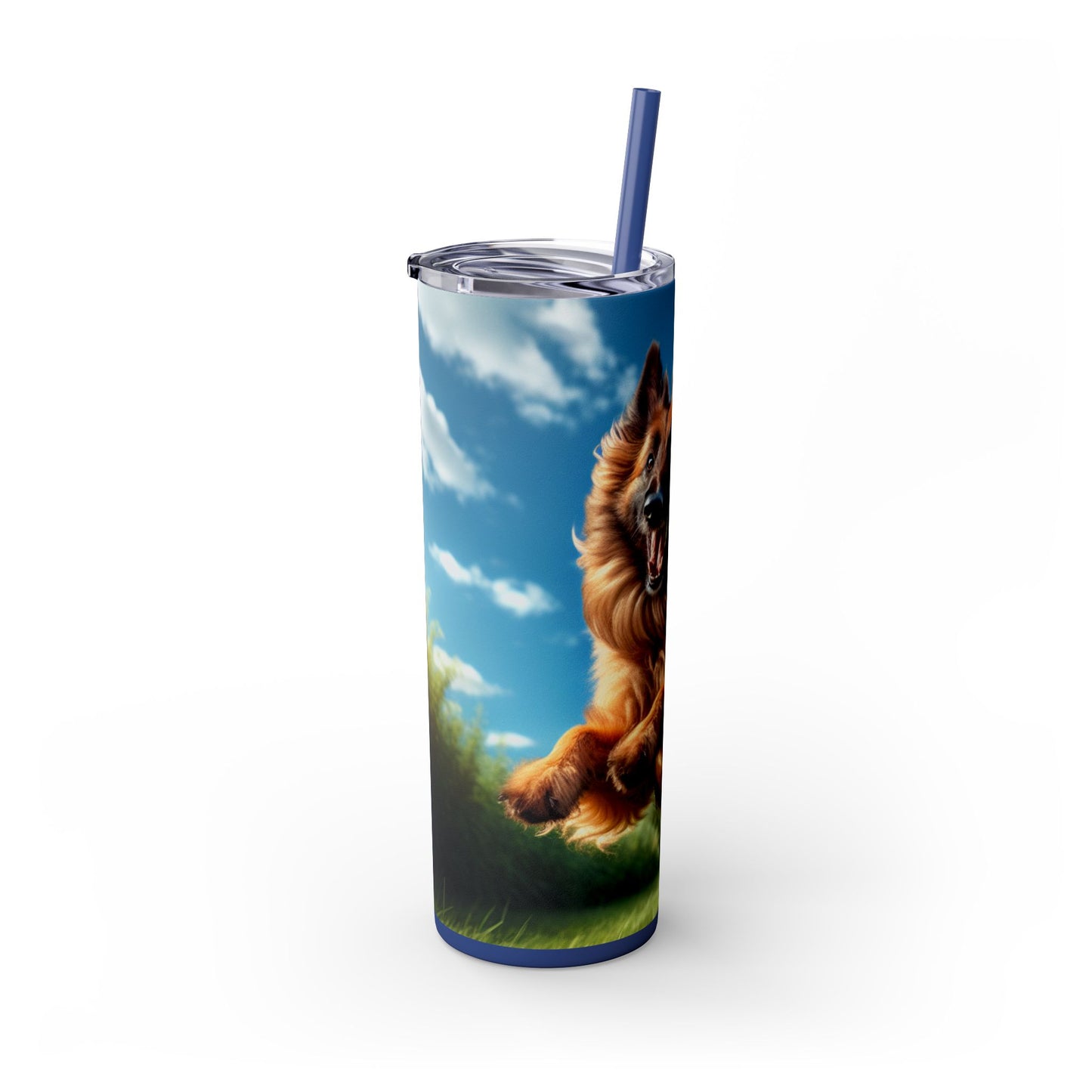 Belgian Shepherd Dog Laekenois Tumbler with Straw, 20oz