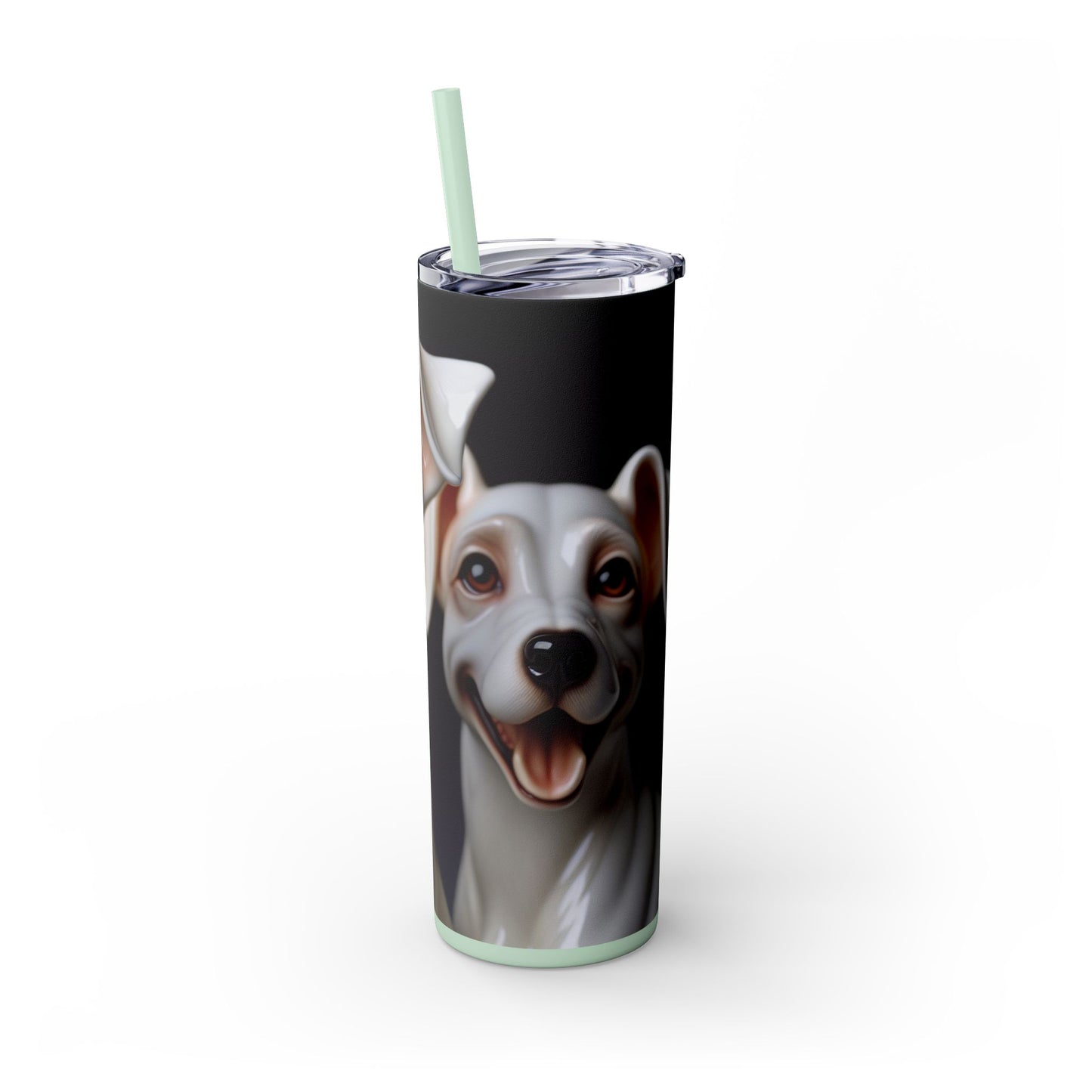 Porcelaine Tumbler with Straw, 20oz