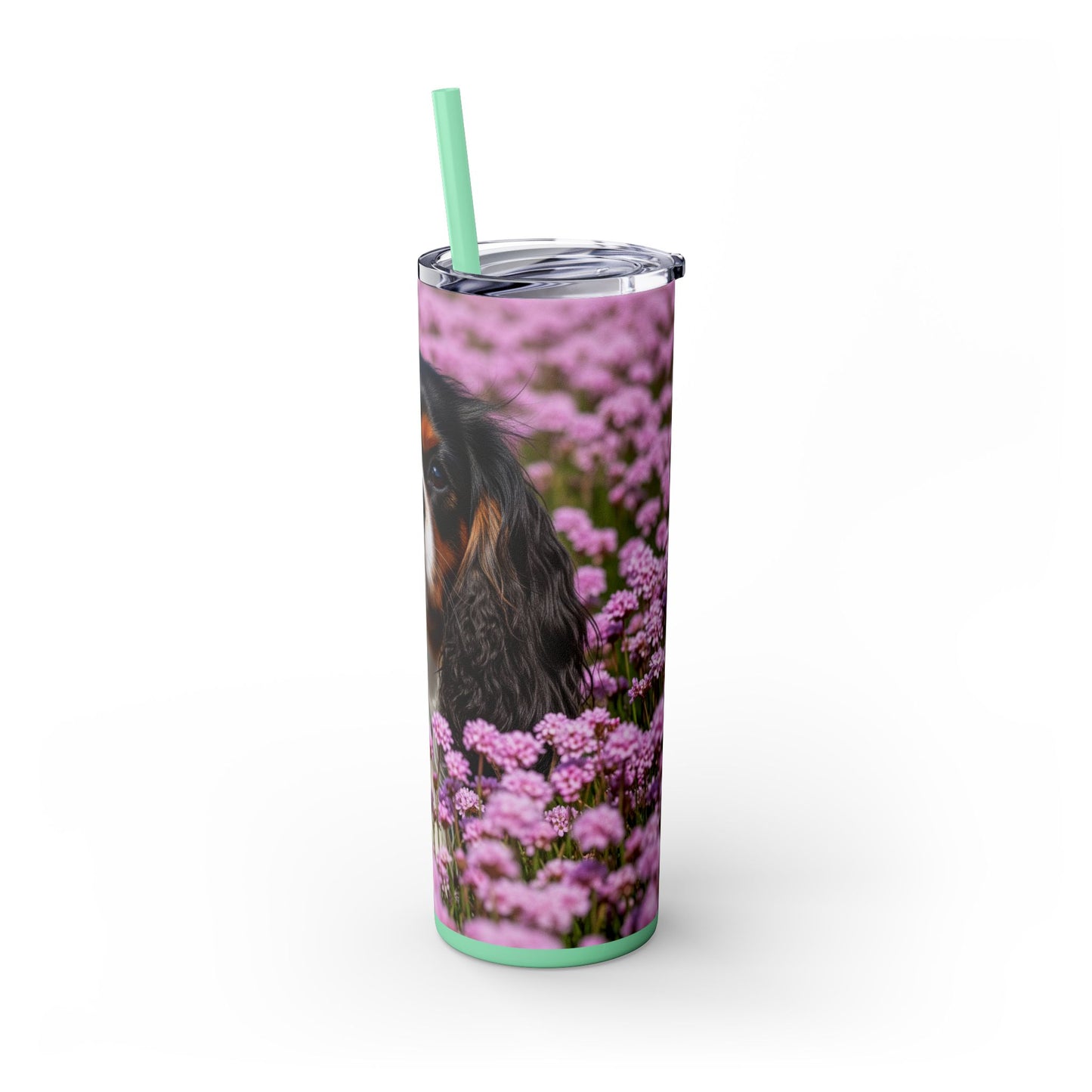 King Charles Spaniel Tumbler with Straw, 20oz