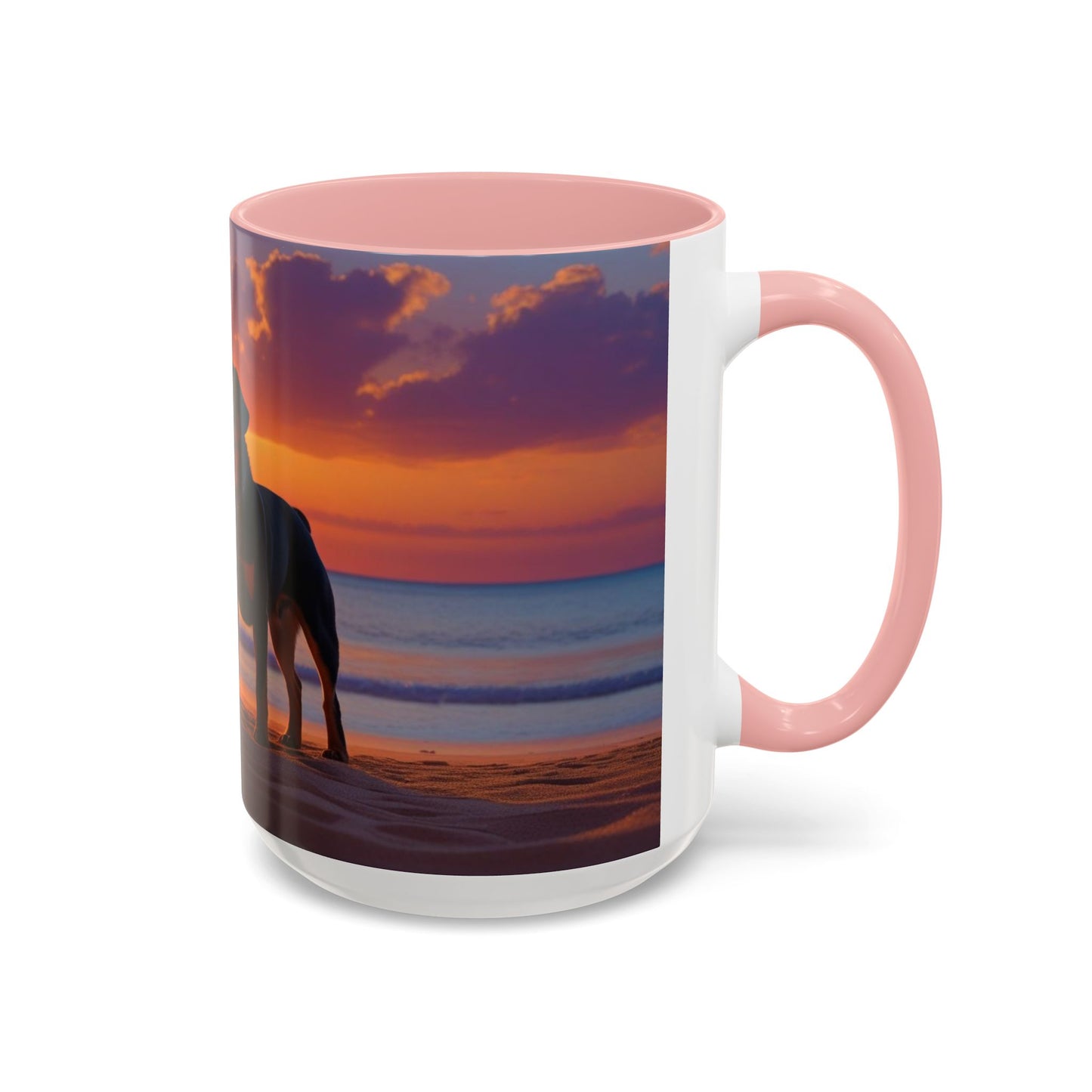 Rottweiler Love Accent Coffee Mug - Perfect Gift for Dog Lovers