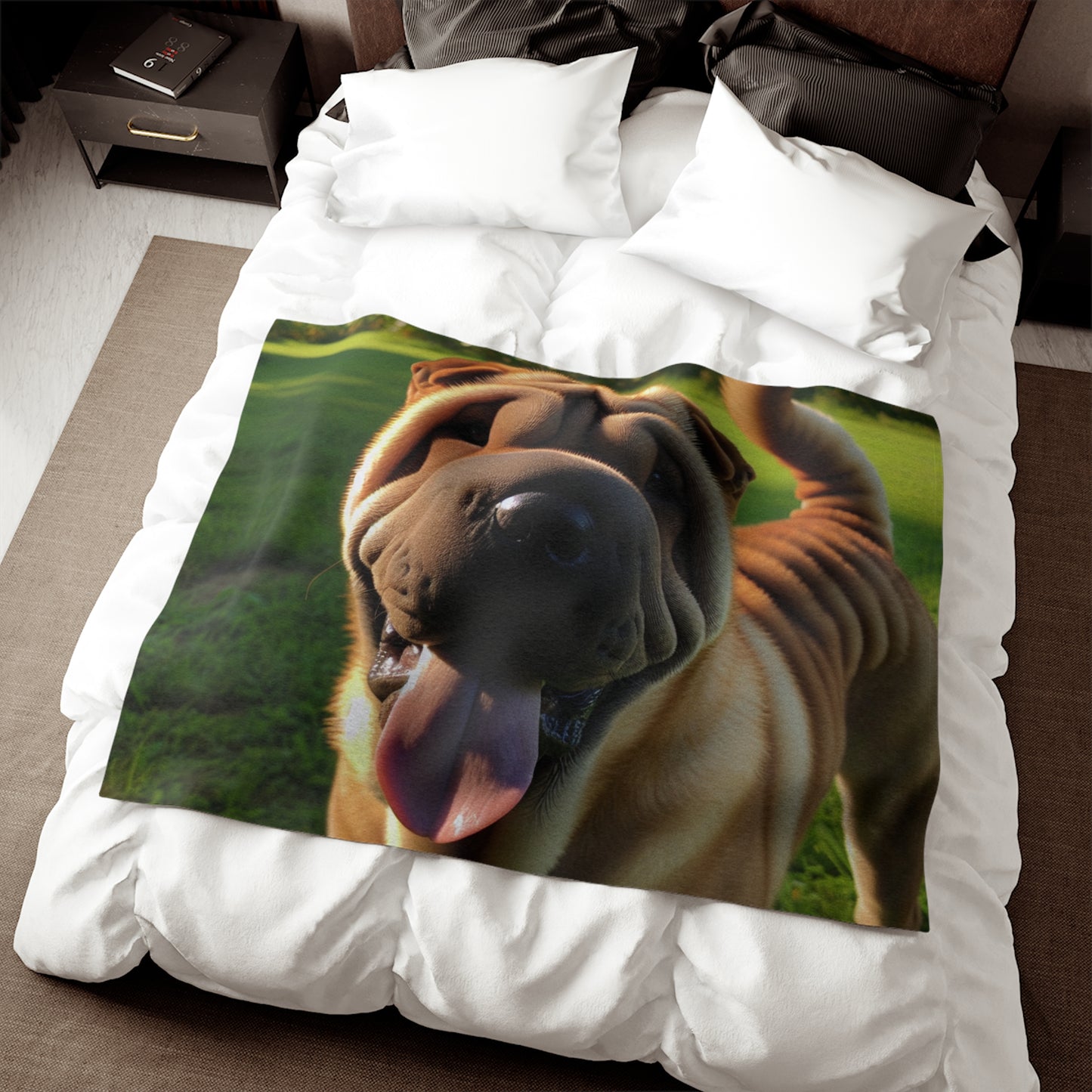 Shar Pei Sweatshirt Blanket