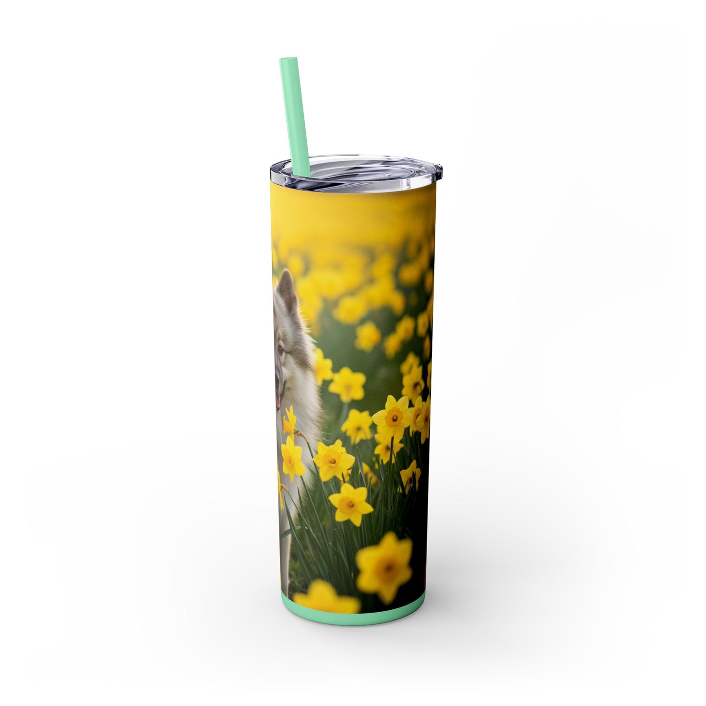 Keeshond Tumbler with Straw, 20oz