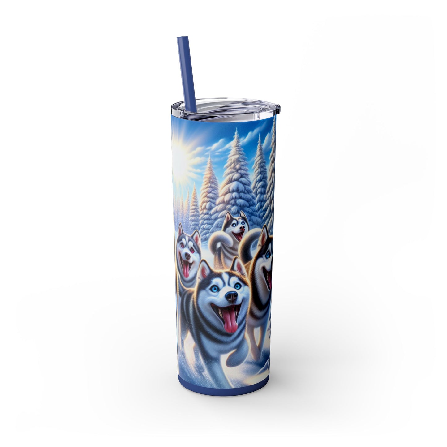 Siberian Husky Tumbler with Straw, 20oz
