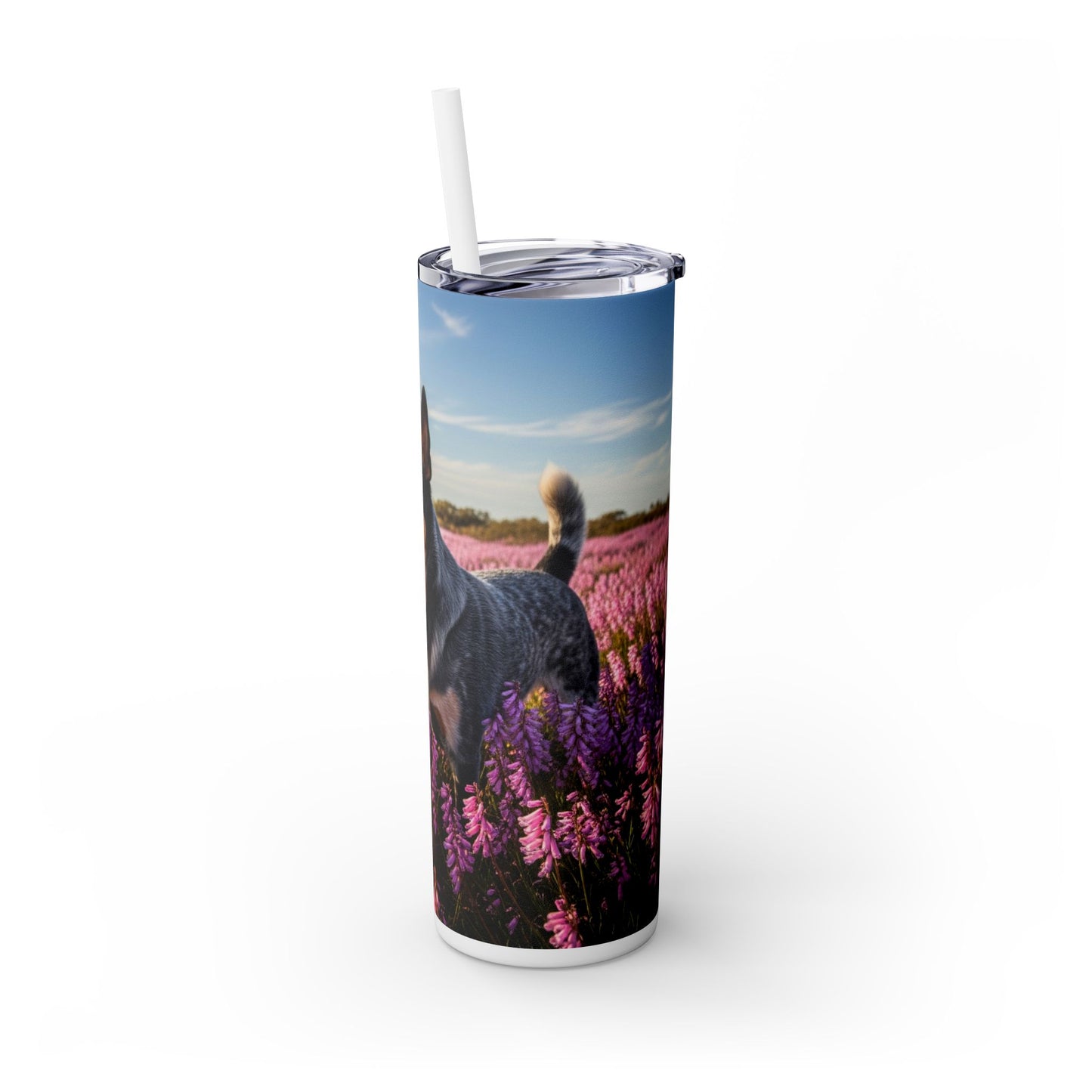 Australian Stumpy Tail Cattle Dog Tumbler with Straw, 20oz