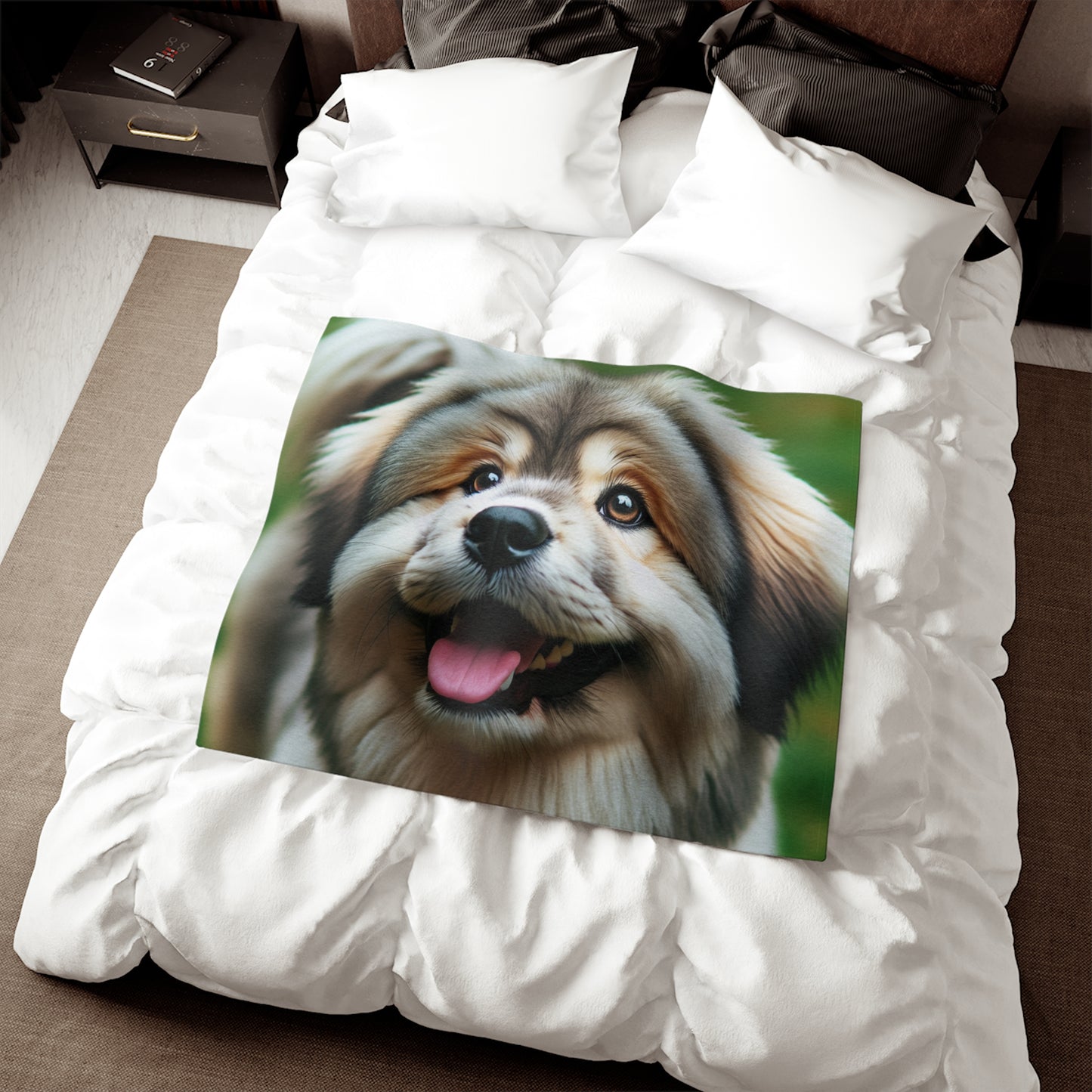 Tibetan Kyi Apso Sweatshirt Blanket