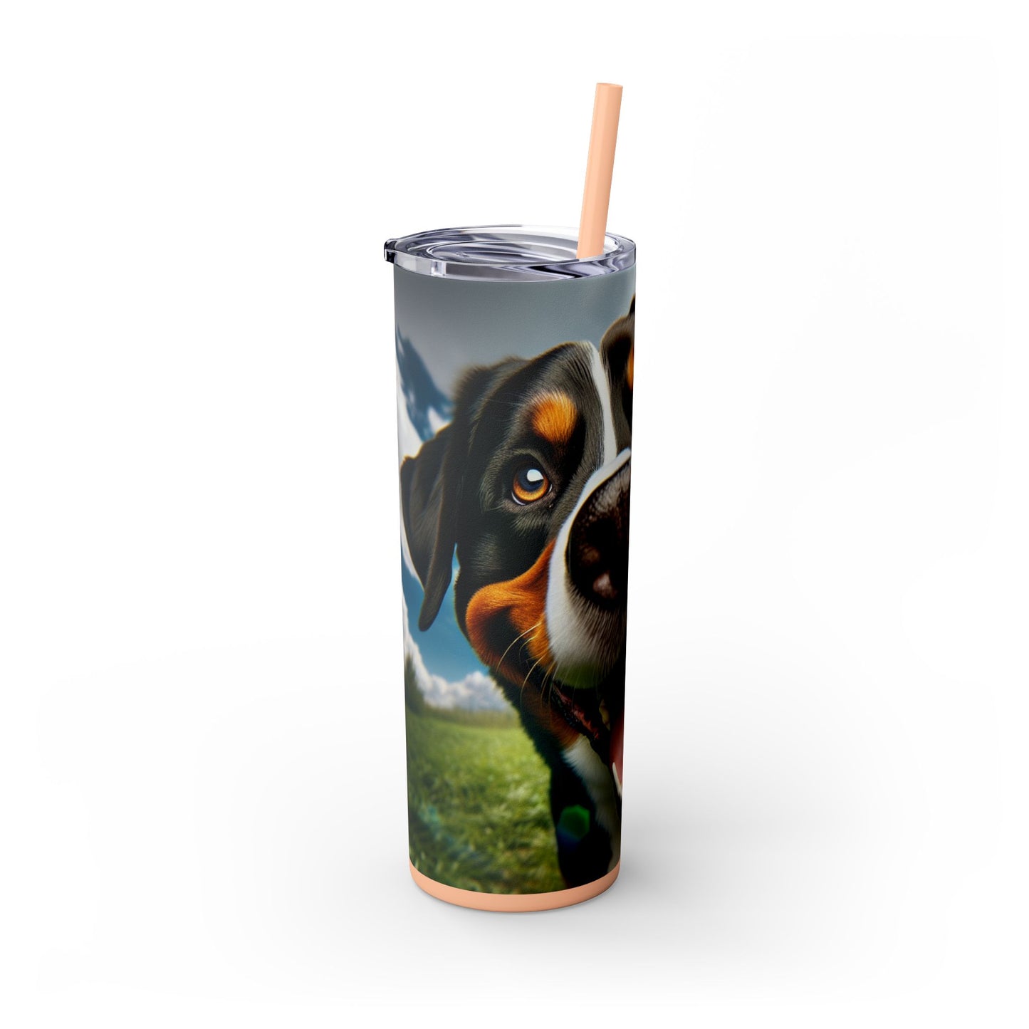 Greater Swiss Mountain Dog Tumbler with Straw, 20oz