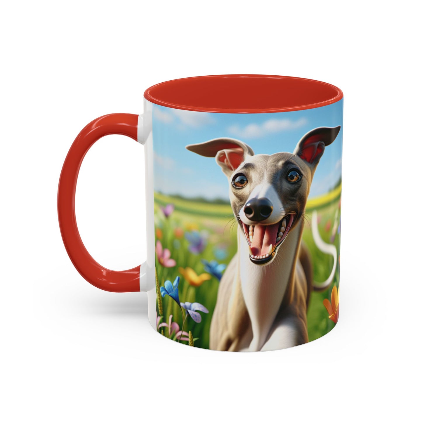 Whippet Accent Coffee Mug - Perfect Gift for Dog Lovers