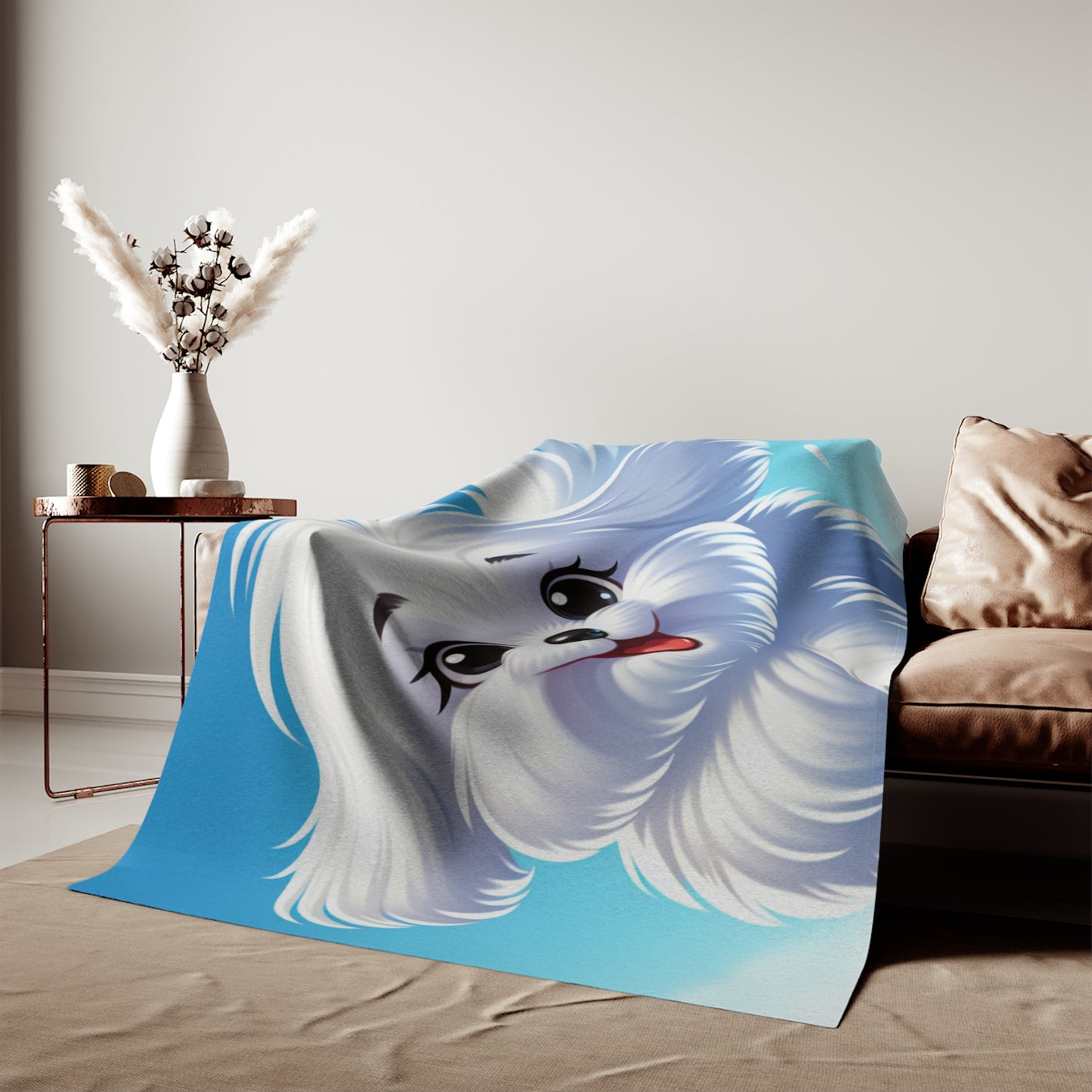 Maltese Sweatshirt Blanket