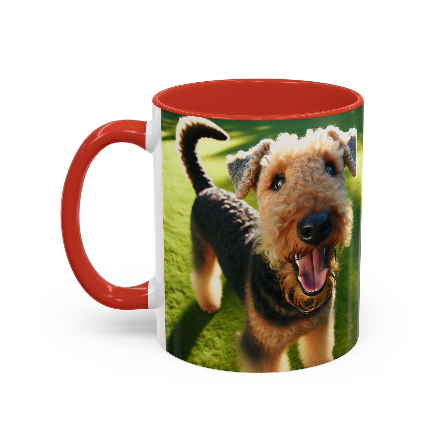 Airedale Terrier Accent Coffee Mug - Perfect Gift for Dog Lovers
