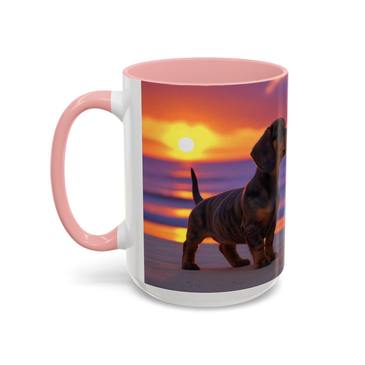 Dachshund Love Accent Coffee Mug - Perfect Gift for Dog Lovers