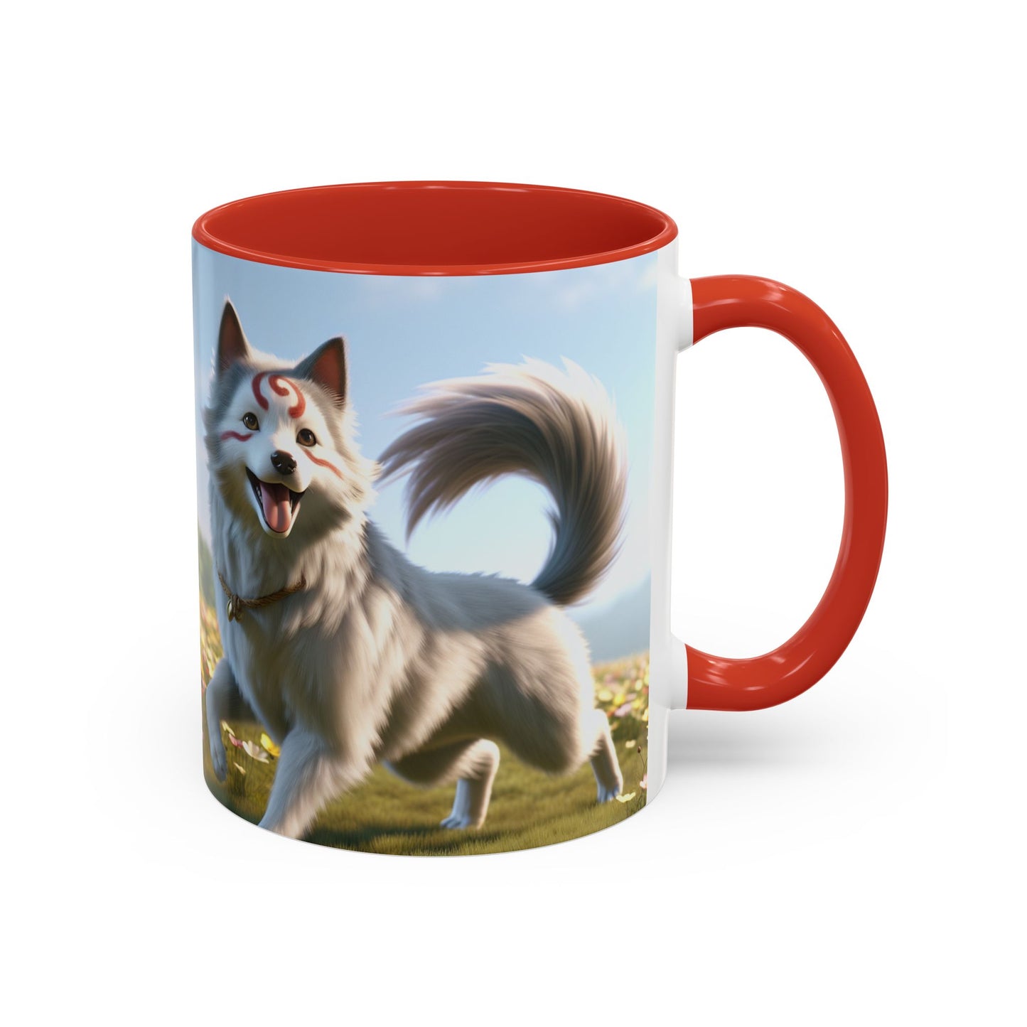 Cadabomb Okami Accent Coffee Mug - Perfect Gift for Dog Lovers