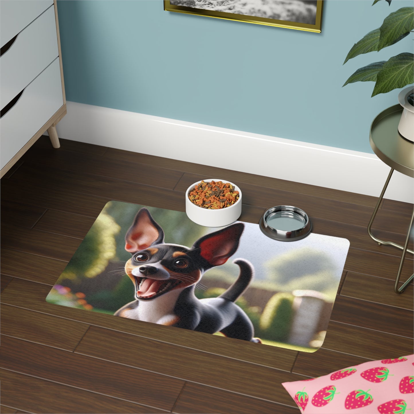Pet Food Mat (12x18) - Rat Terrier