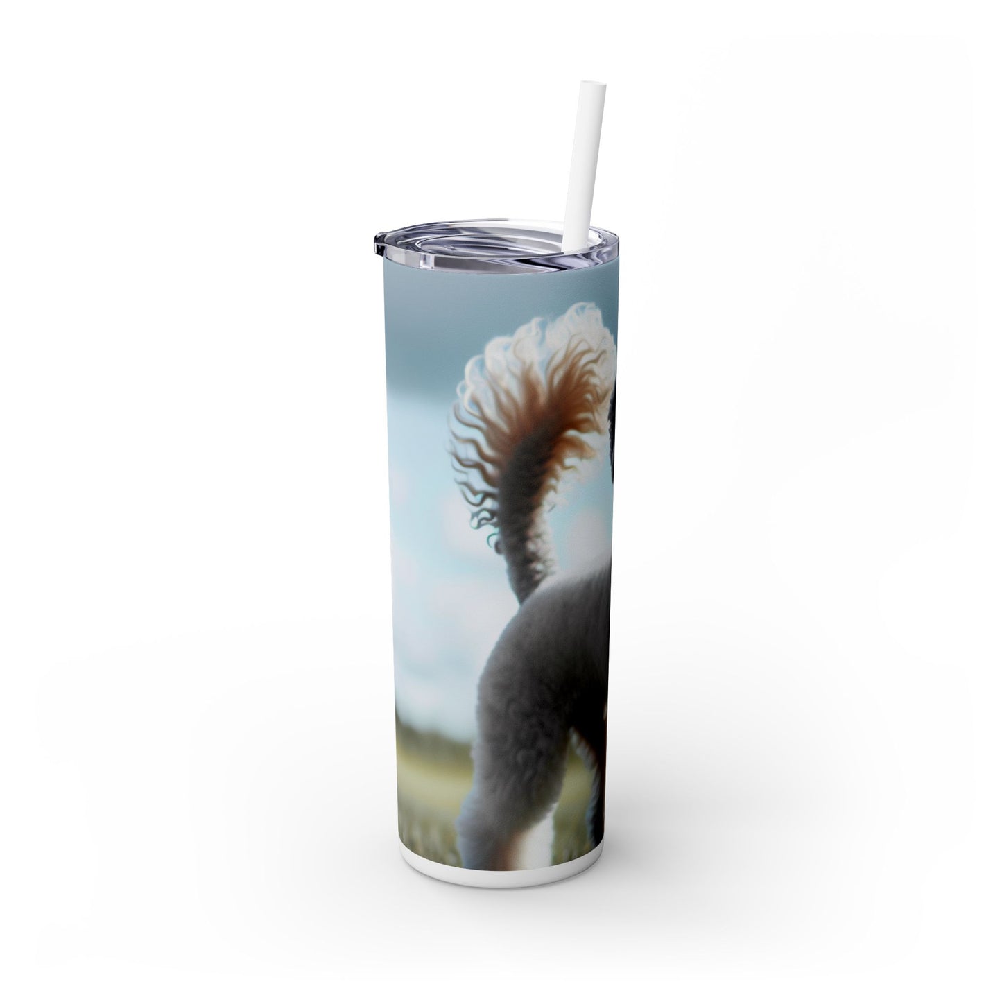 Bedlington Terrier Tumbler with Straw, 20oz