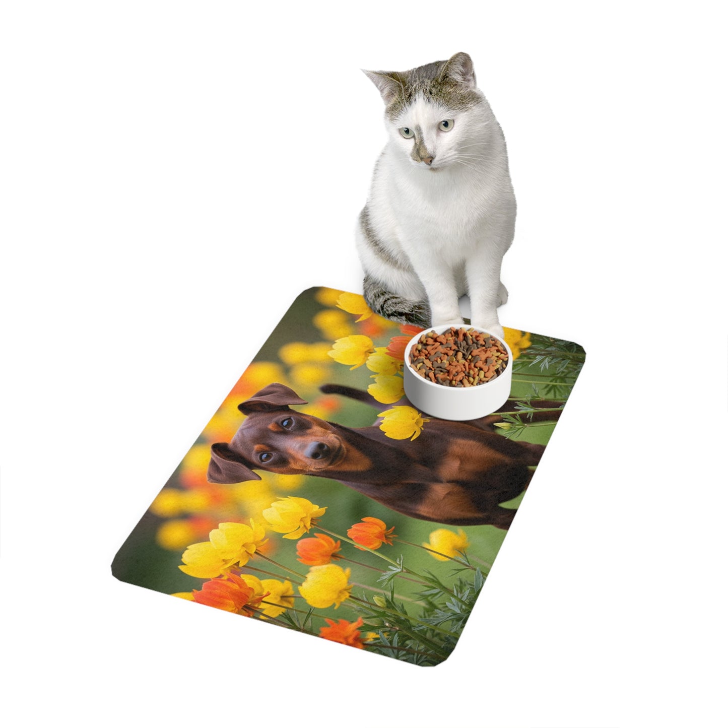 Pet Food Mat (12x18) - Miniature Pinscher