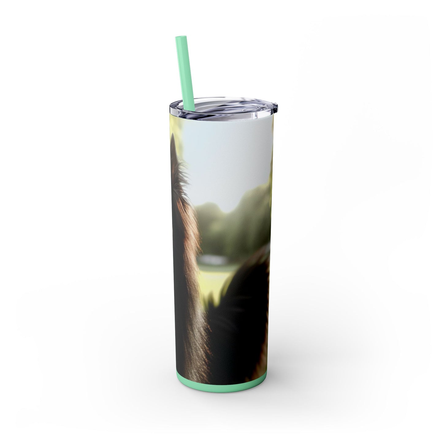 Belgian Shepherd Dog Groenendael Tumbler with Straw, 20oz