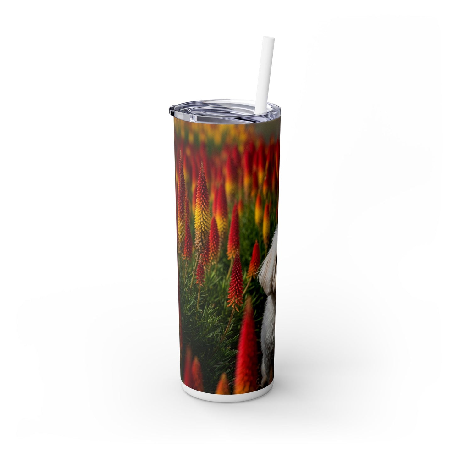 Bichonpoo Tumbler with Straw, 20oz