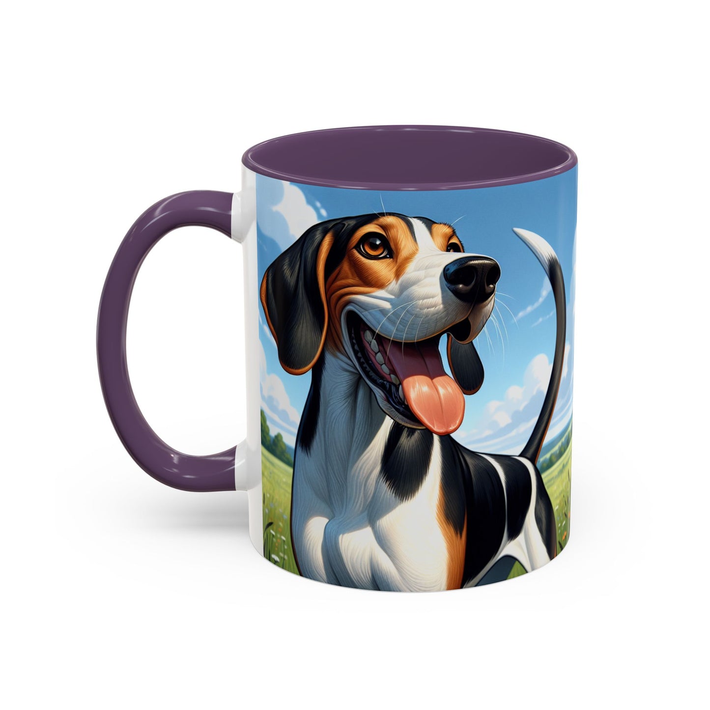 Treeing Walker Coonhound Accent Coffee Mug - Perfect Gift for Dog Lovers