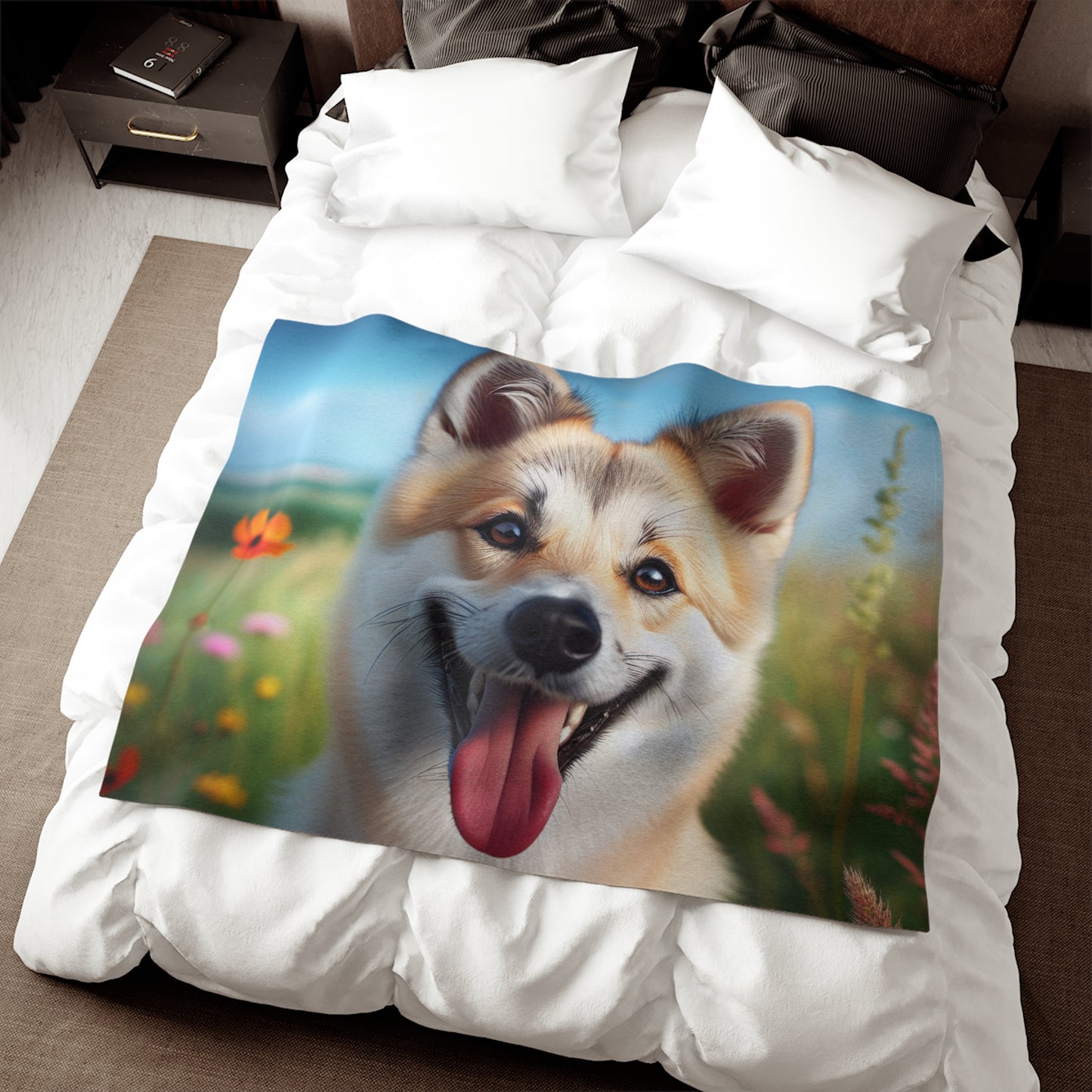 Canaan Dog Sweatshirt Blanket