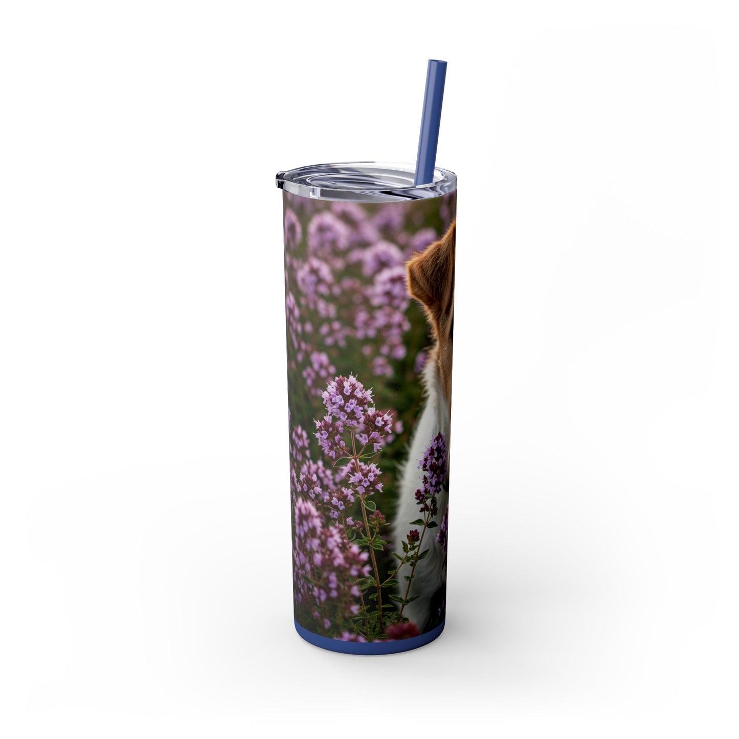 Fox Terrier Tumbler with Straw, 20oz