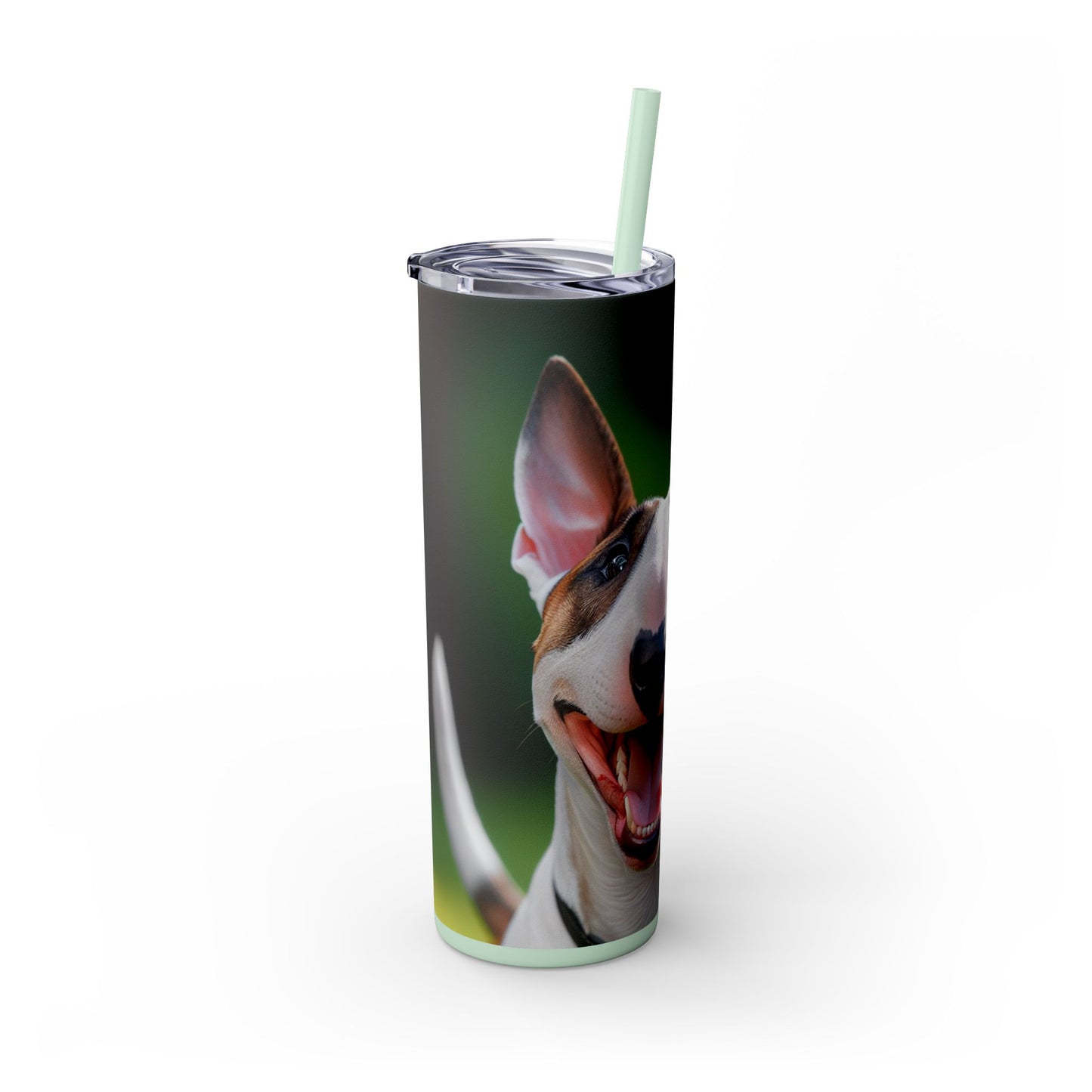 Bull Terrier Tumbler with Straw, 20oz