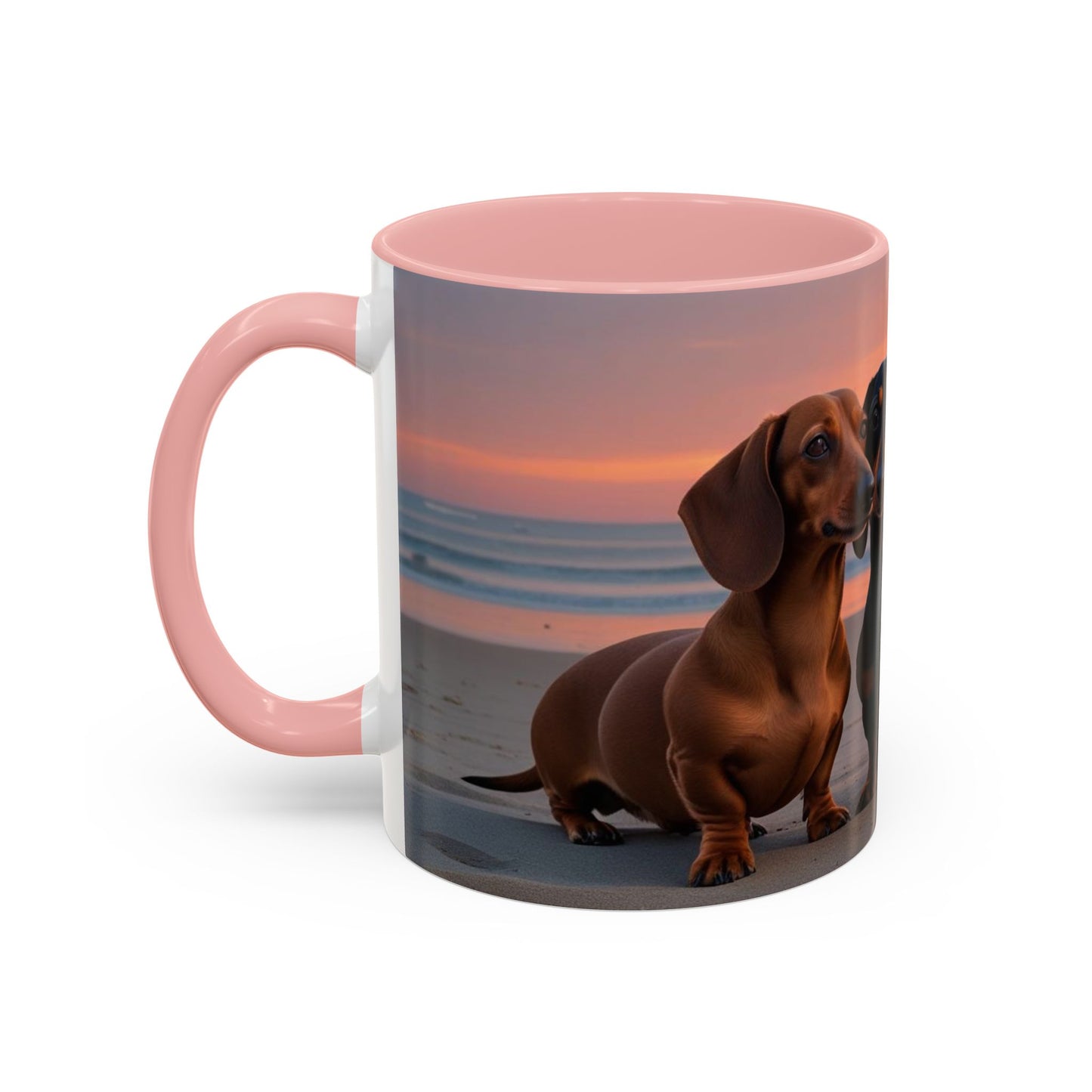 Dachshund Love Accent Coffee Mug - Perfect Gift for Dog Lovers